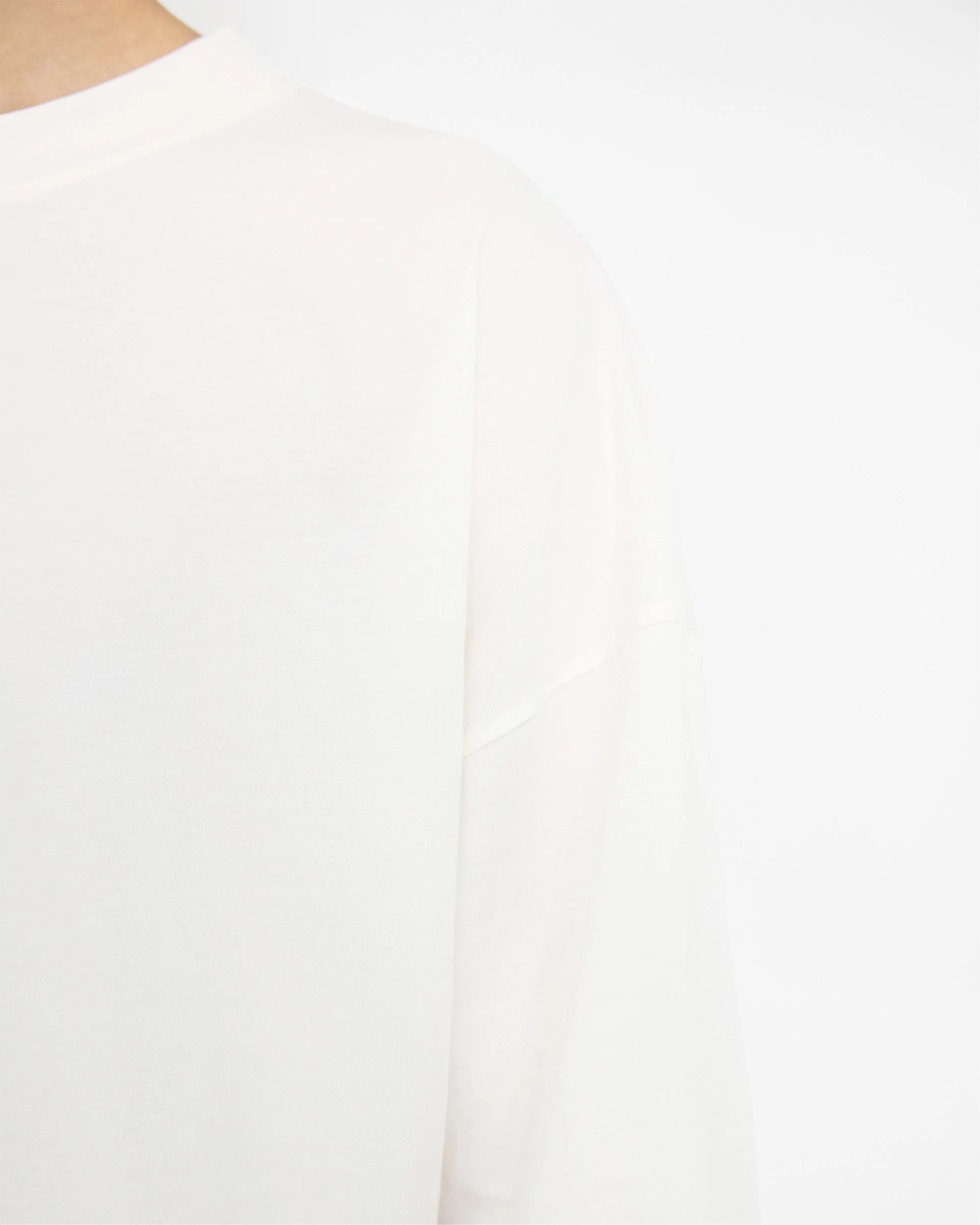 2 x Initial Boxy T-Shirt - Flat White - Image 6