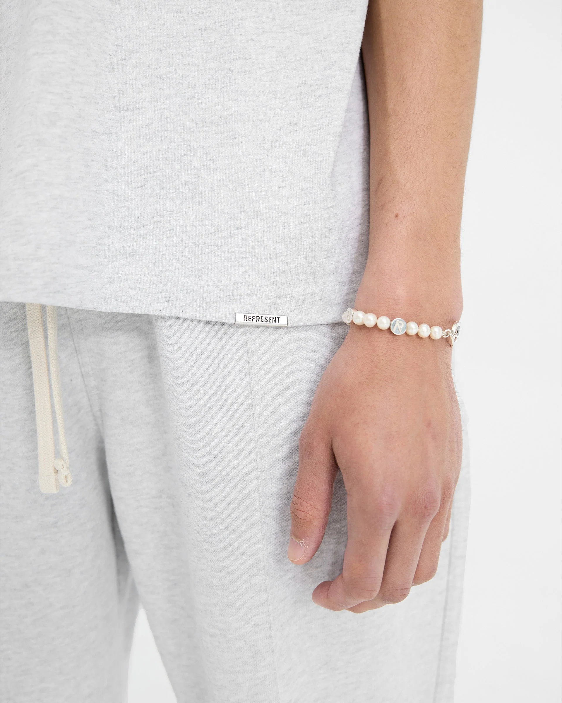 2 x Initial Boxy T-Shirt - Ice Grey Marl - Image 5