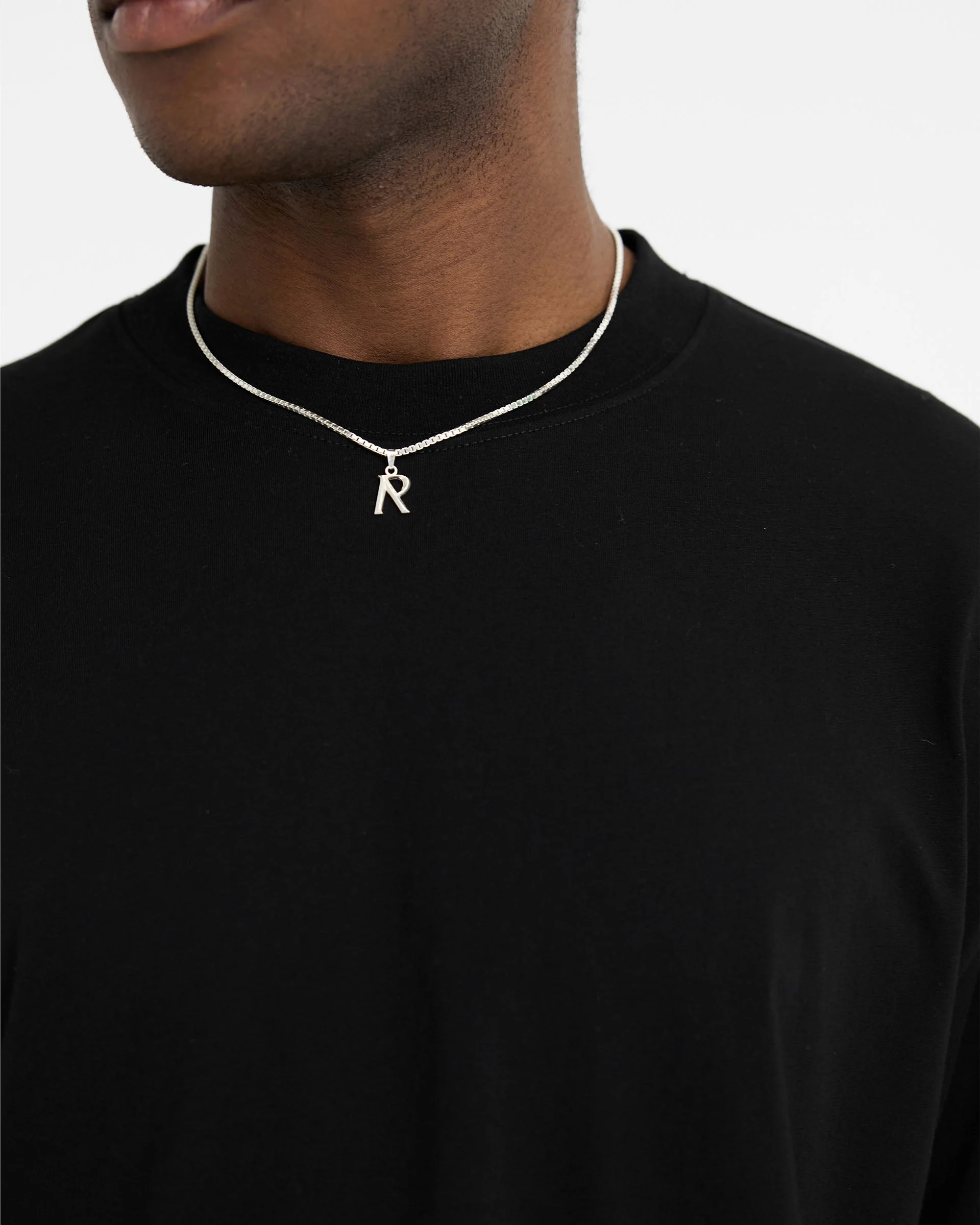 2 x Initial Oversized T-Shirt - Black - Image 5