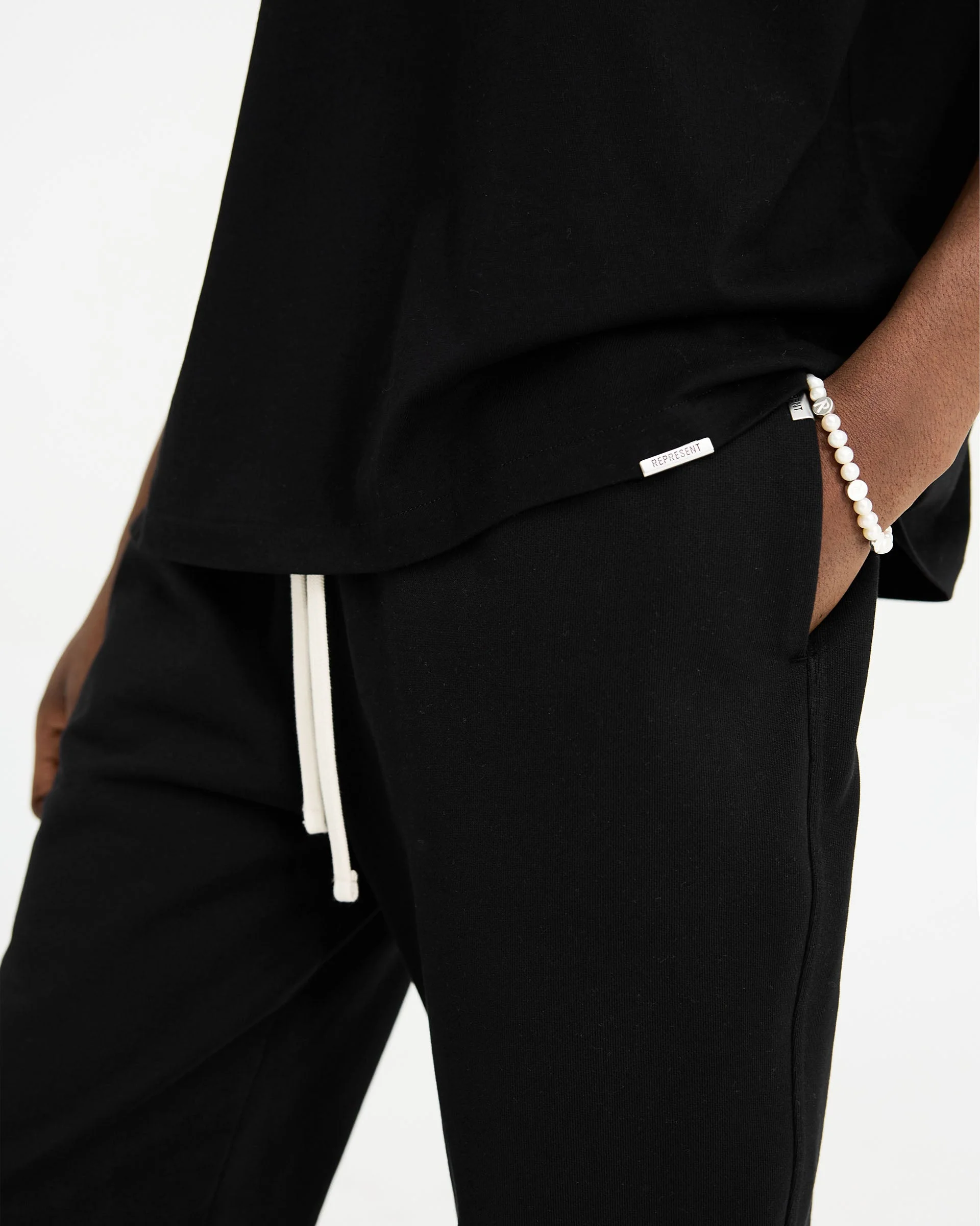 2 x Initial Oversized T-Shirt - Black - Image 8