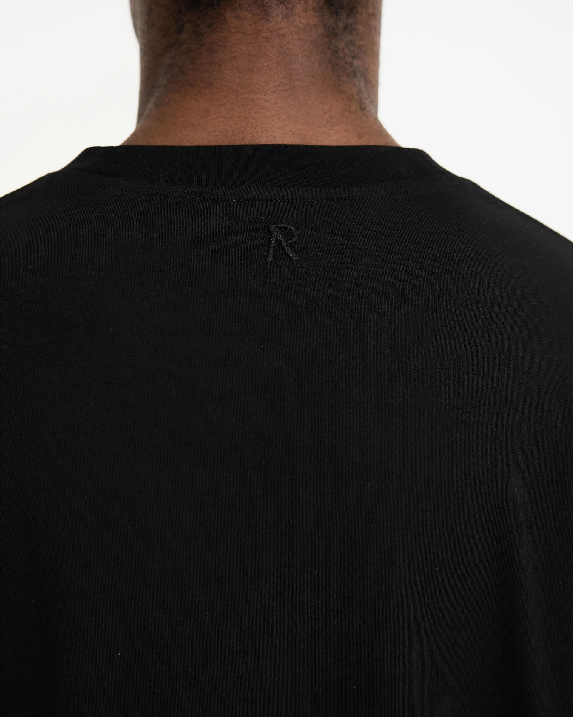 2 x Initial T-Shirt - Black - Image 6