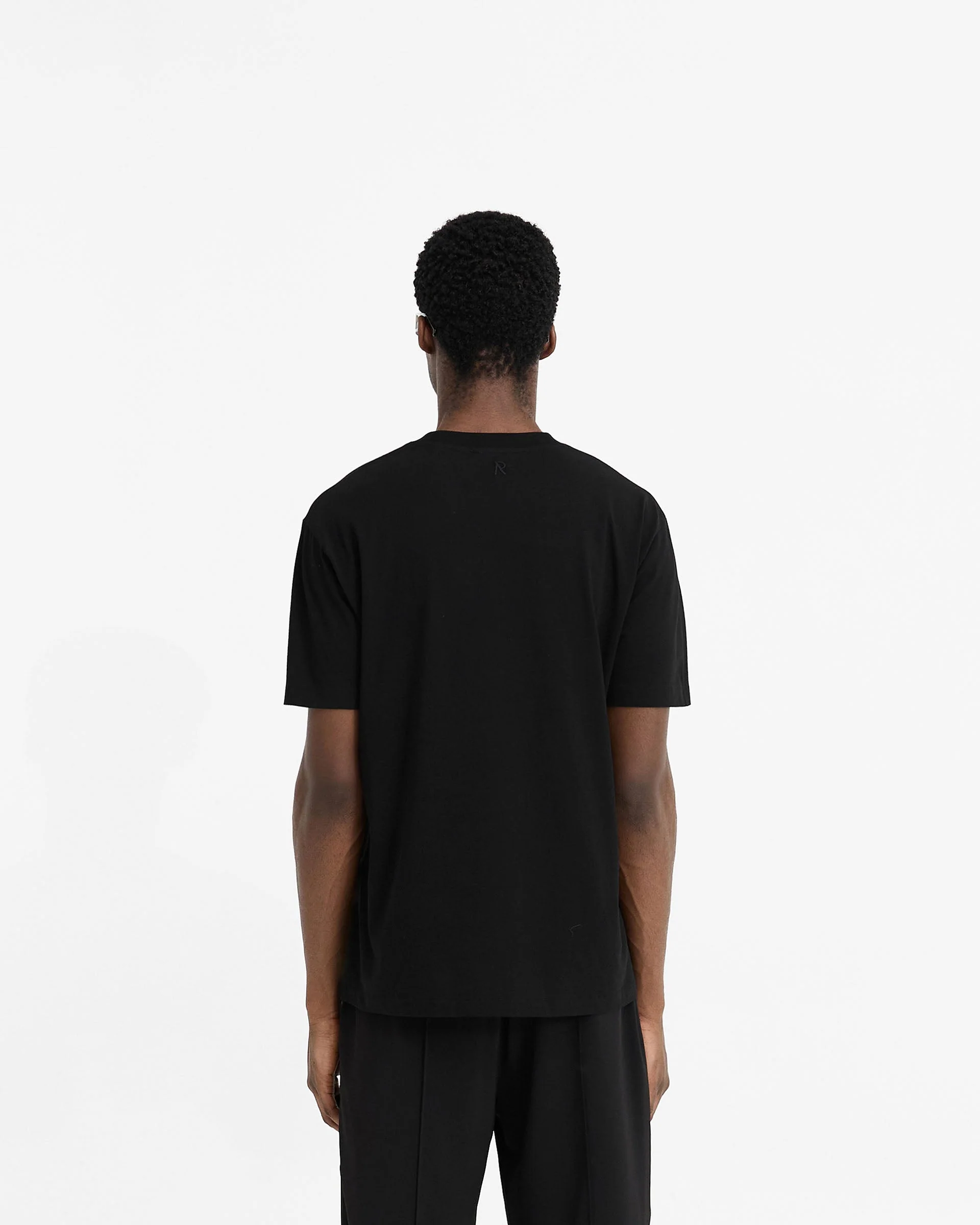 2 x Initial T-Shirt - Black & Ice Grey Marl - Image 7