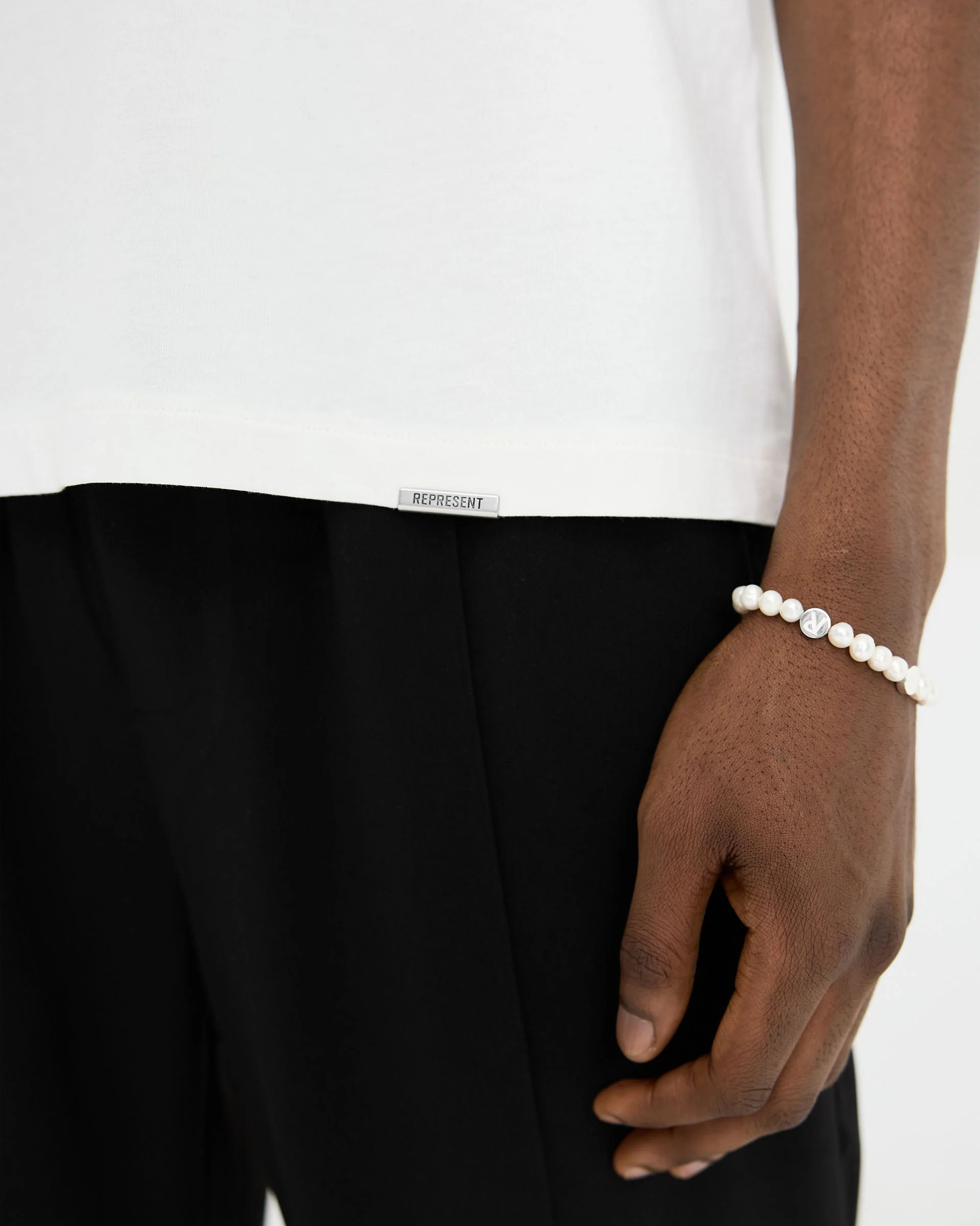 2 x Initial T-Shirt - Flat White - Image 7