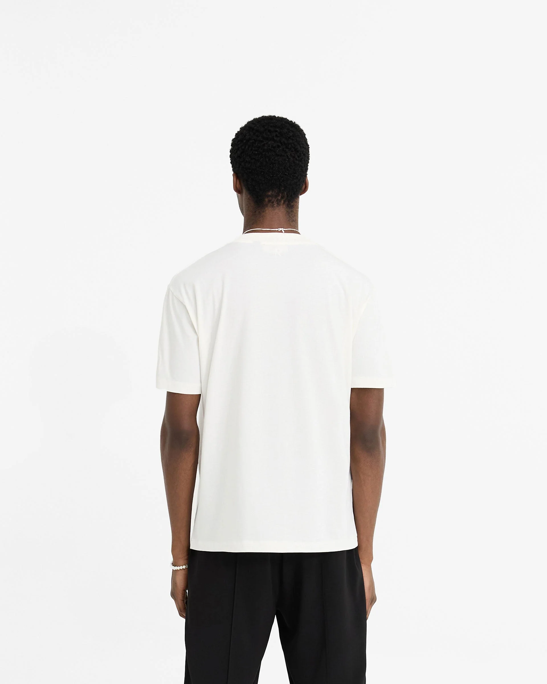 2 x Initial T-Shirt - Flat White & Black - Image 6