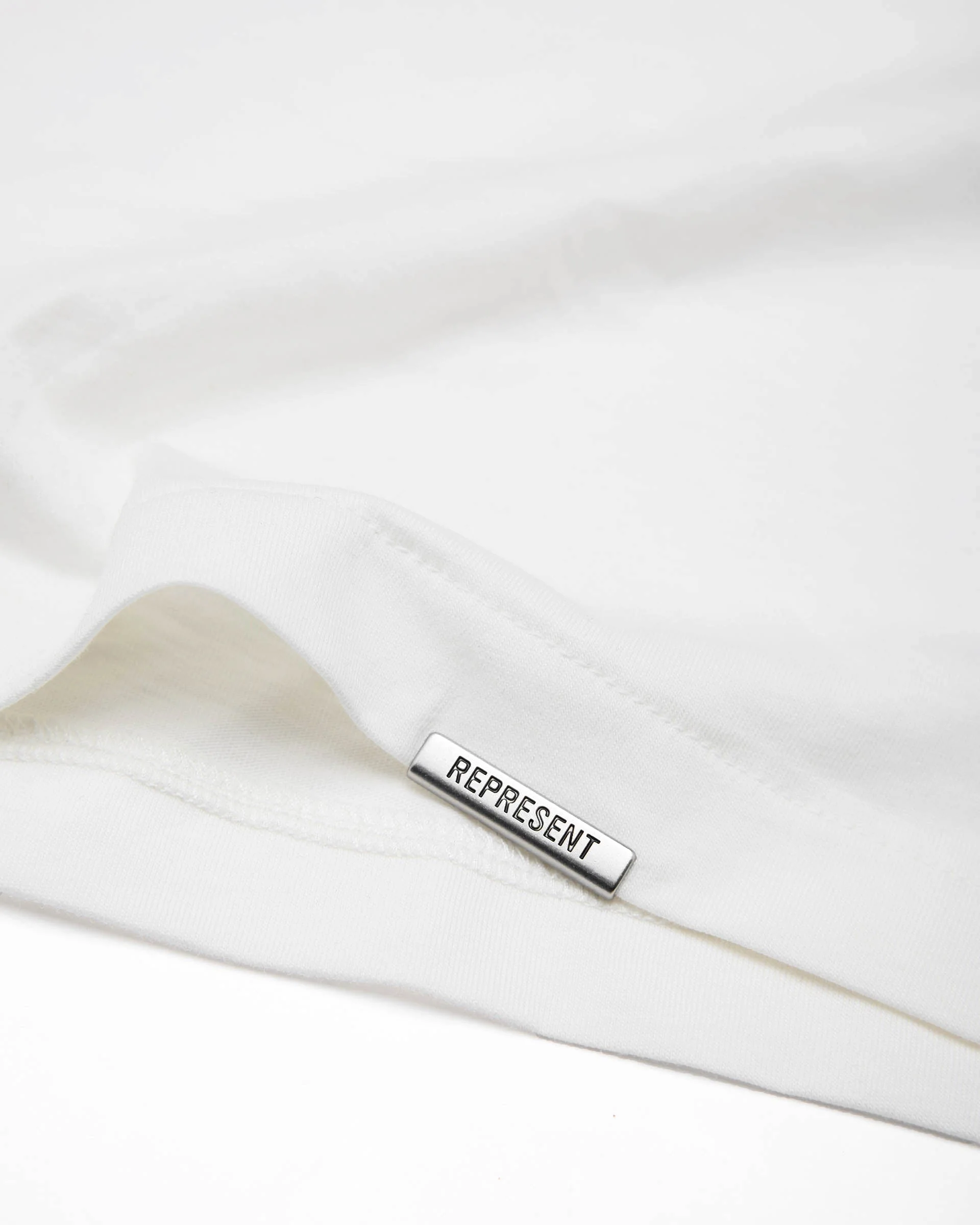 2 x Initial T-Shirt - Flat White & Ice Grey Marl - Image 8