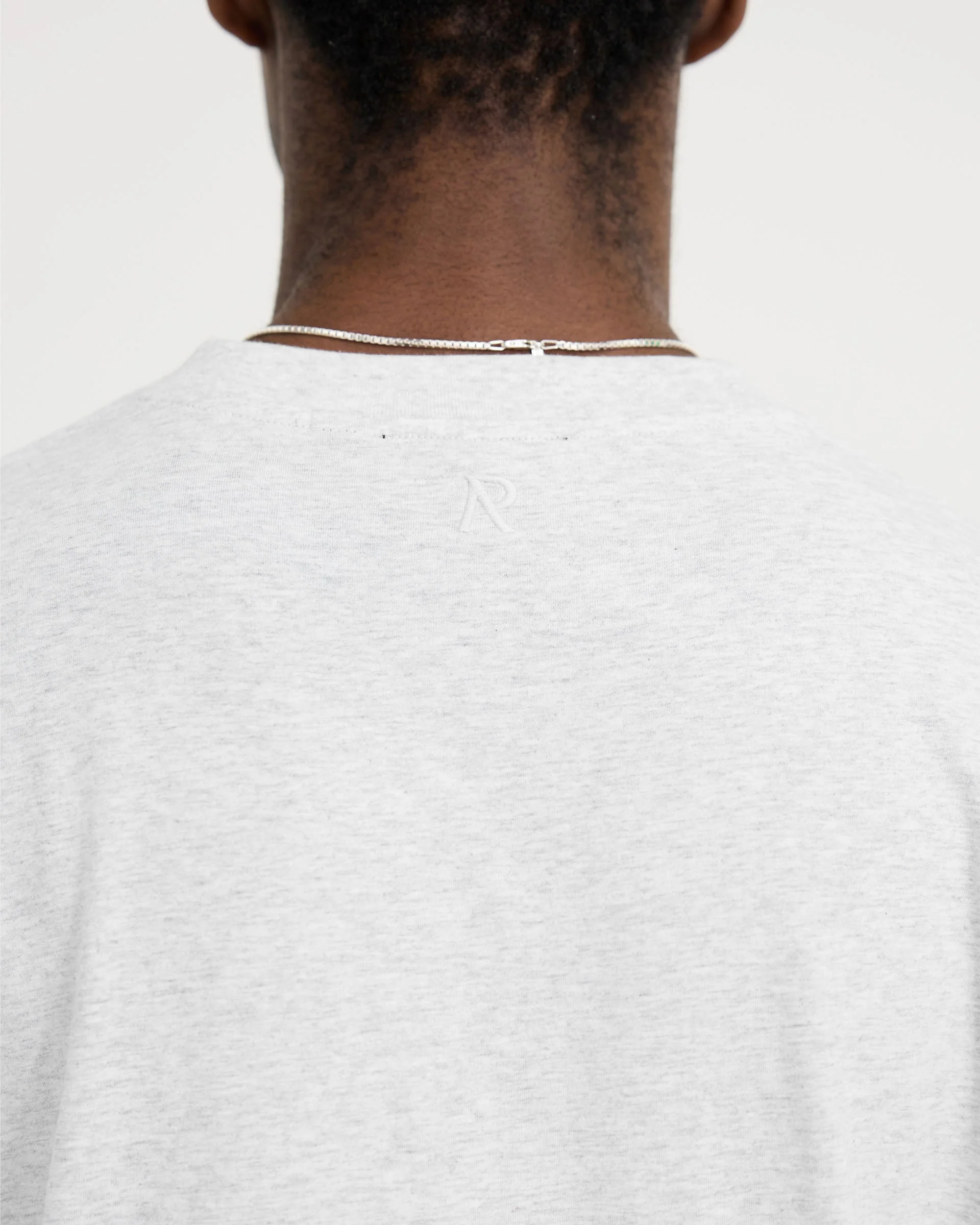 2 x Initial T-Shirt - Ice Grey Marl - Image 6