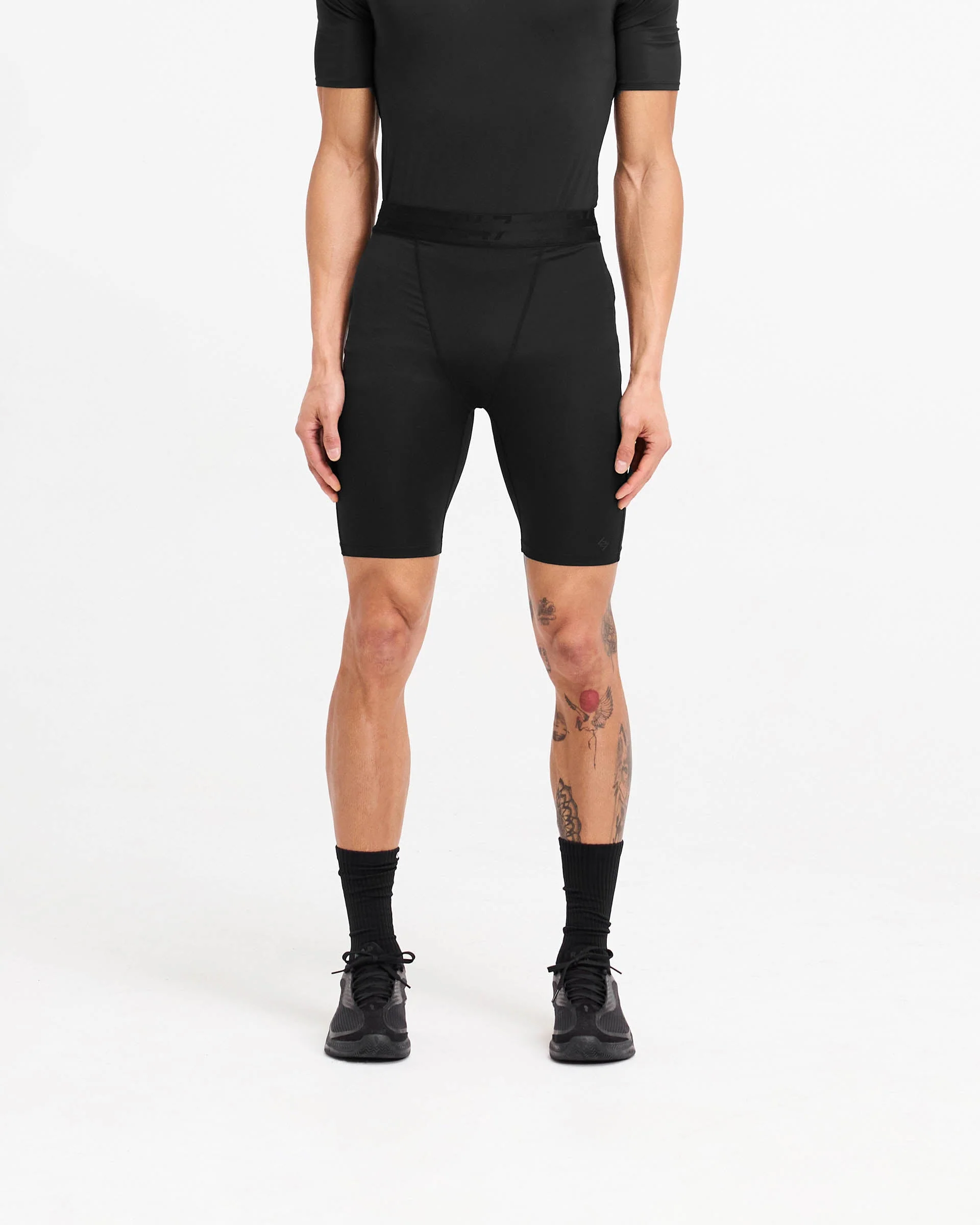 247 Compound Legging Short - Black - Image 3