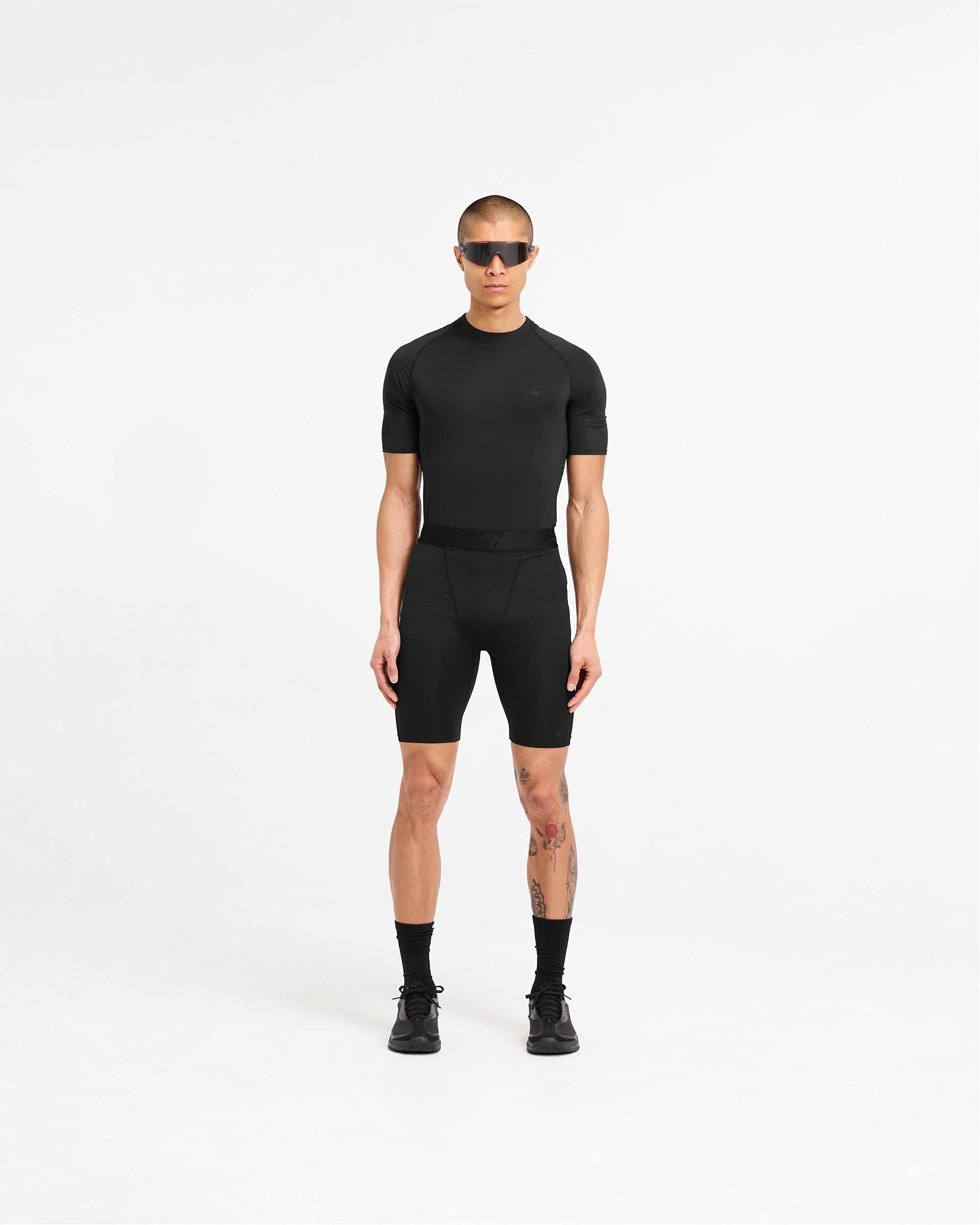 247 Compound Legging Short - Black - Image 6