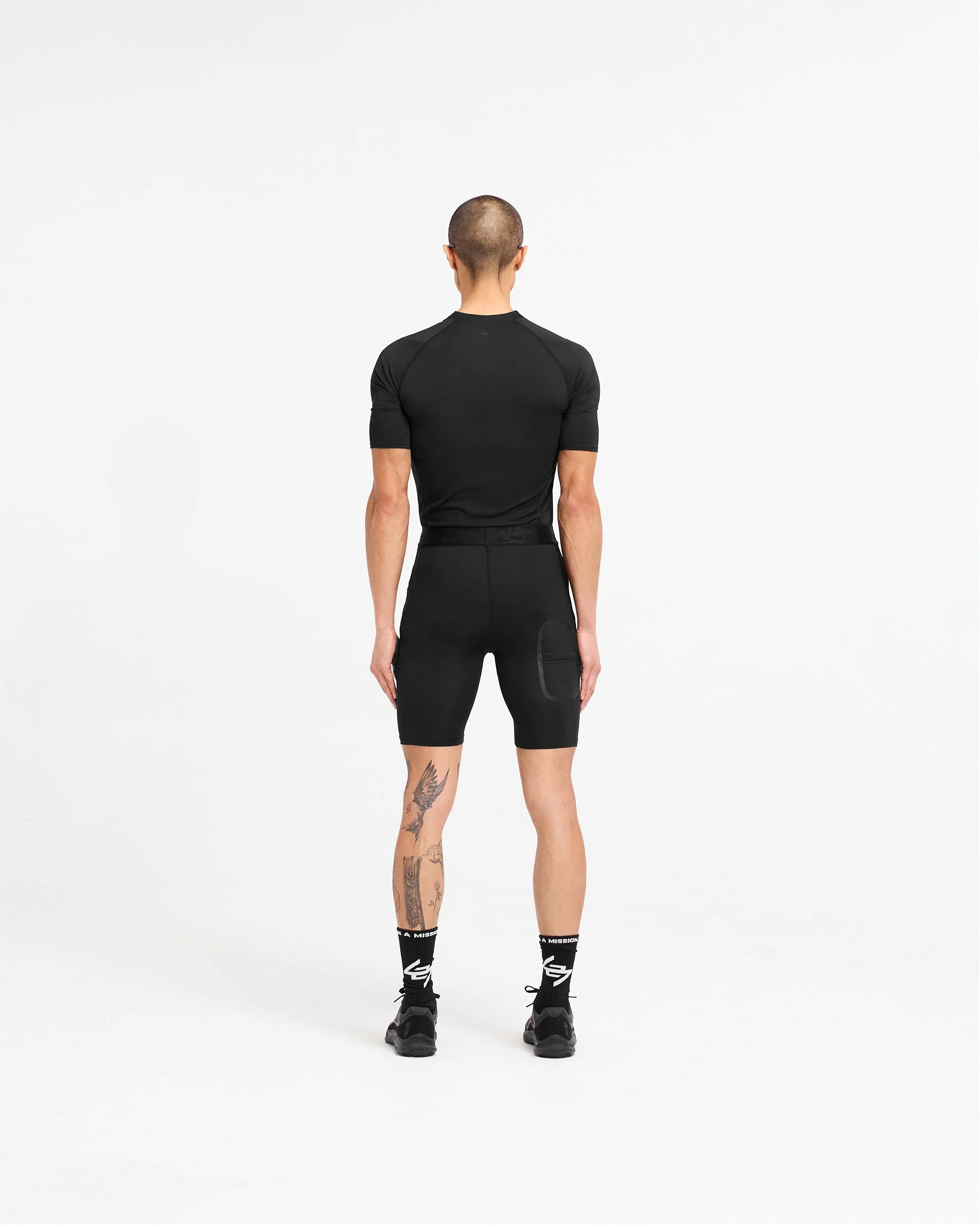 247 Compound Legging Short - Black - Image 8