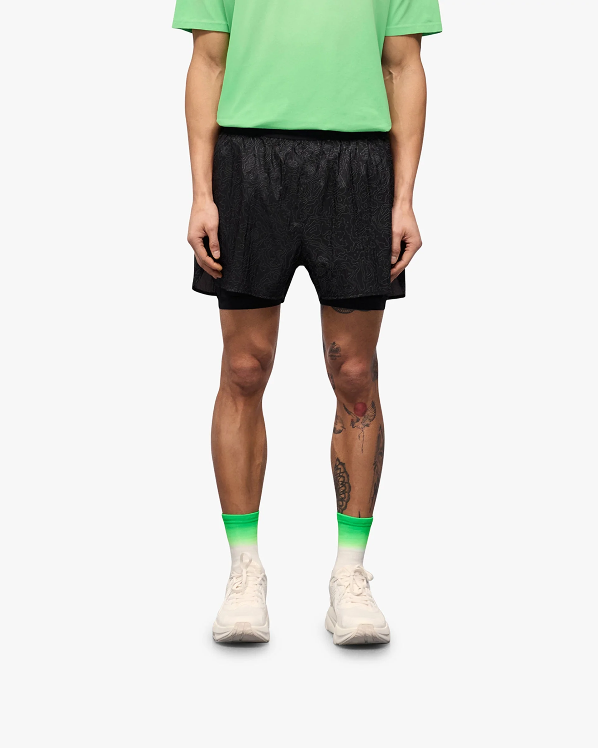 247 Contour 2-In-1 Run Shorts - Black - Image 3