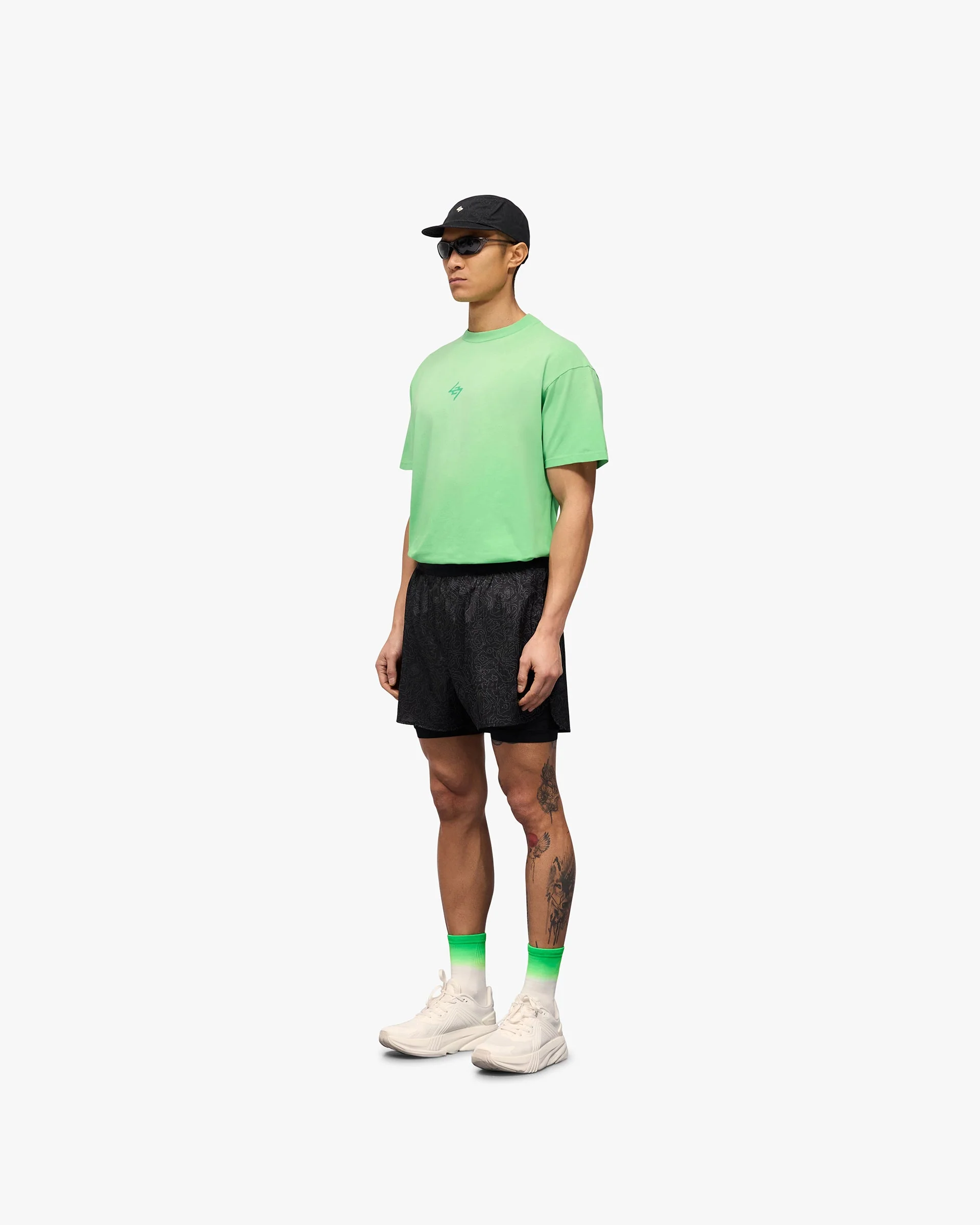 247 Contour 2-In-1 Run Shorts - Black - Image 8