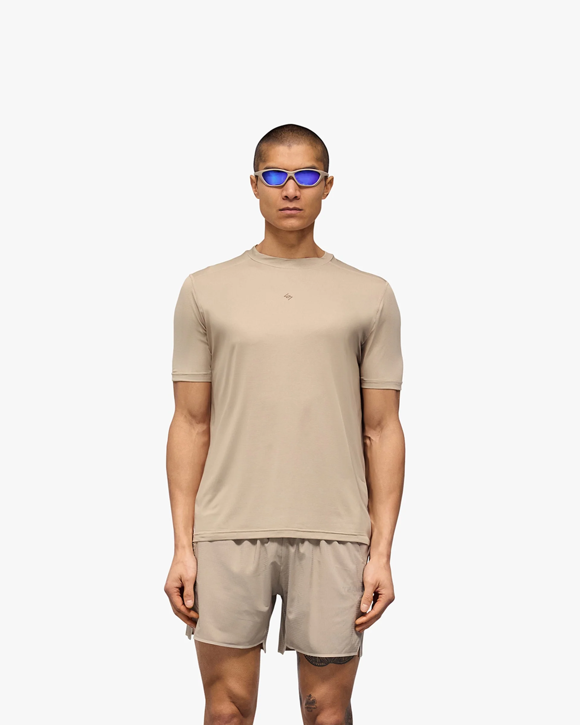 247 Contour Run T-Shirt - Pebble - Image 3