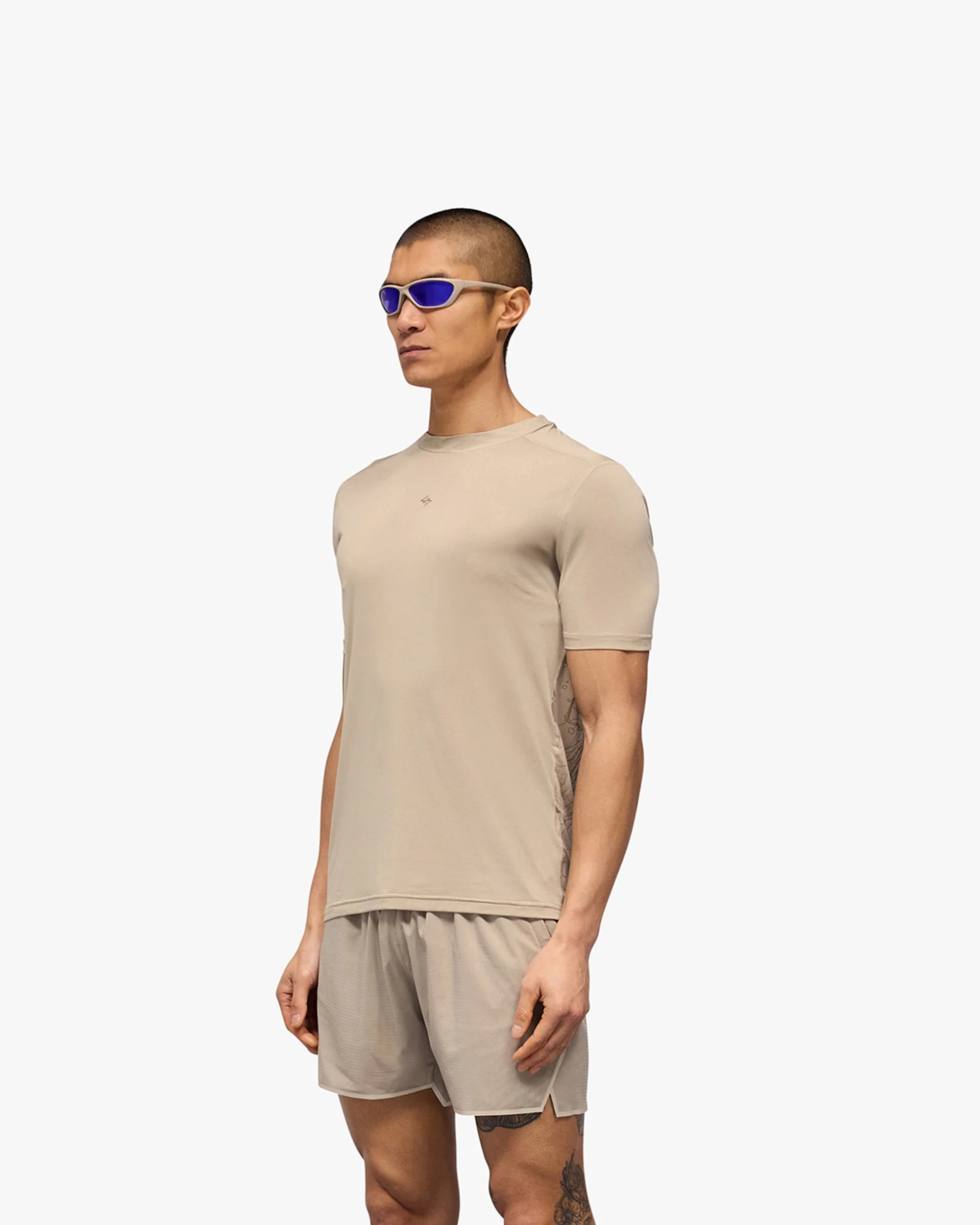 247 Contour Run T-Shirt - Pebble - Image 4