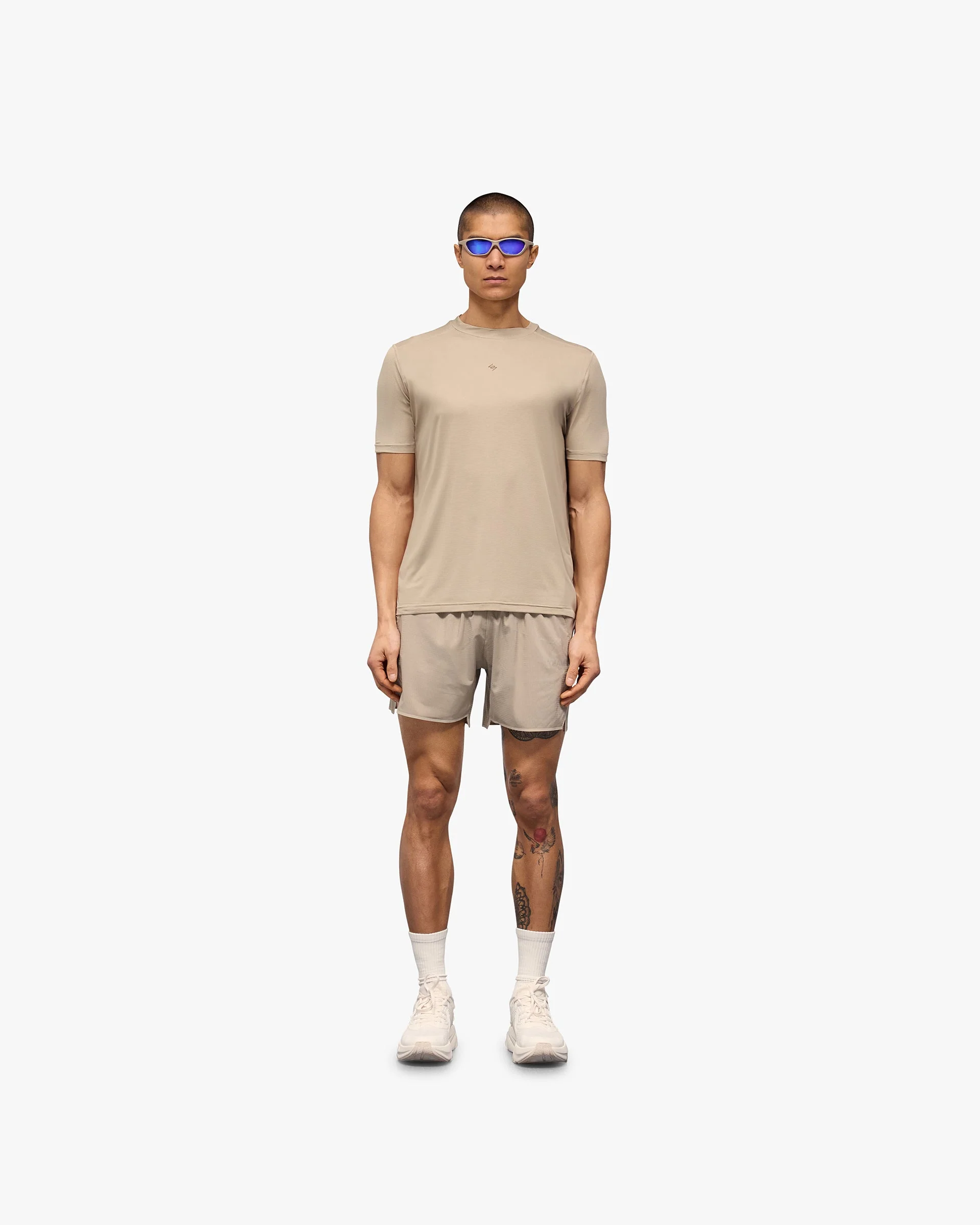 247 Contour Run T-Shirt - Pebble - Image 8