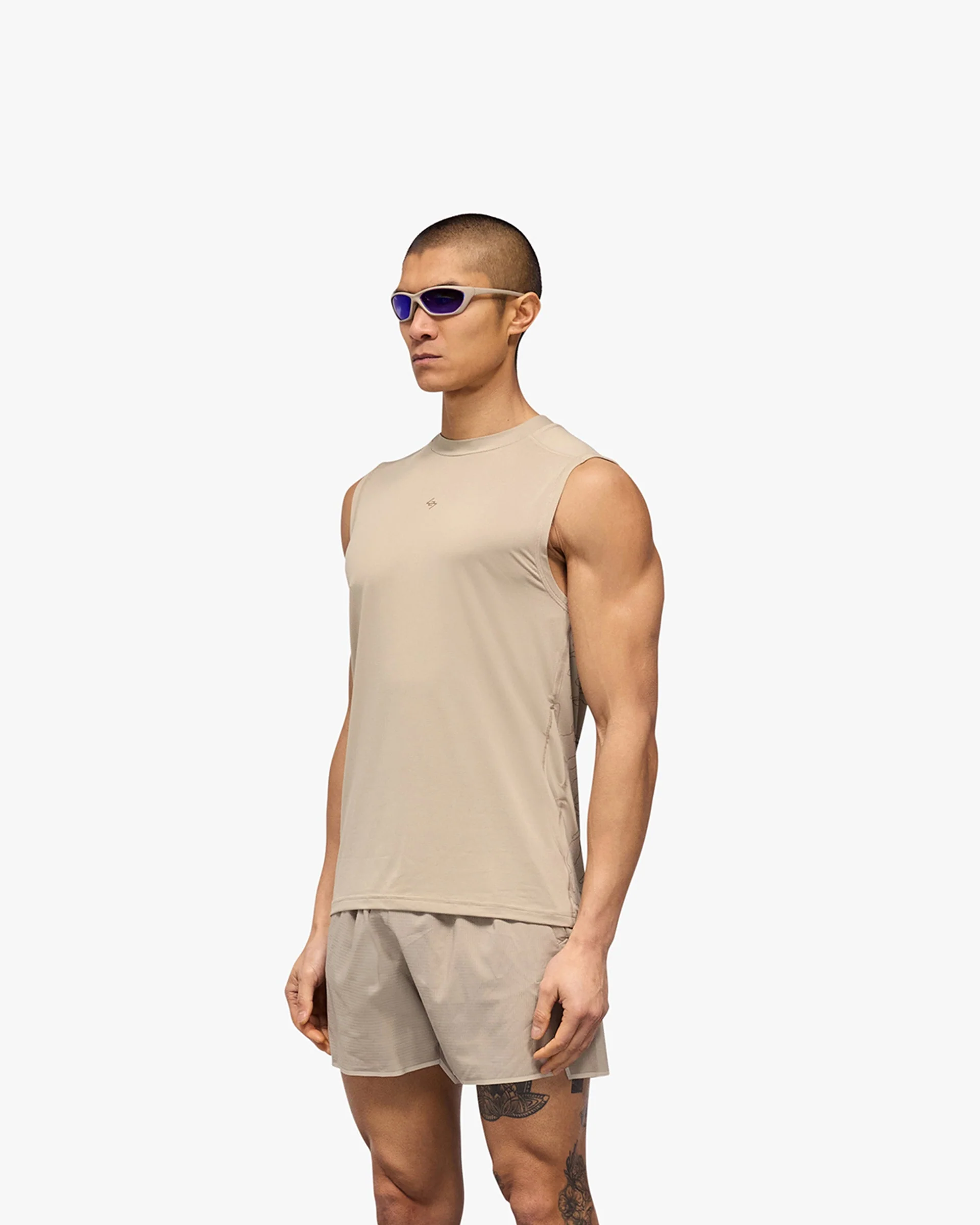247 Contour Run Tank - Pebble - Image 4