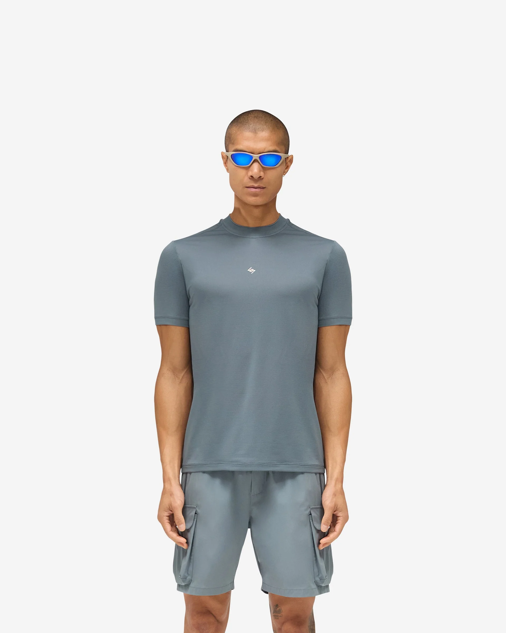 247 DNA Mesh T-Shirt - Dusky Navy - Image 3