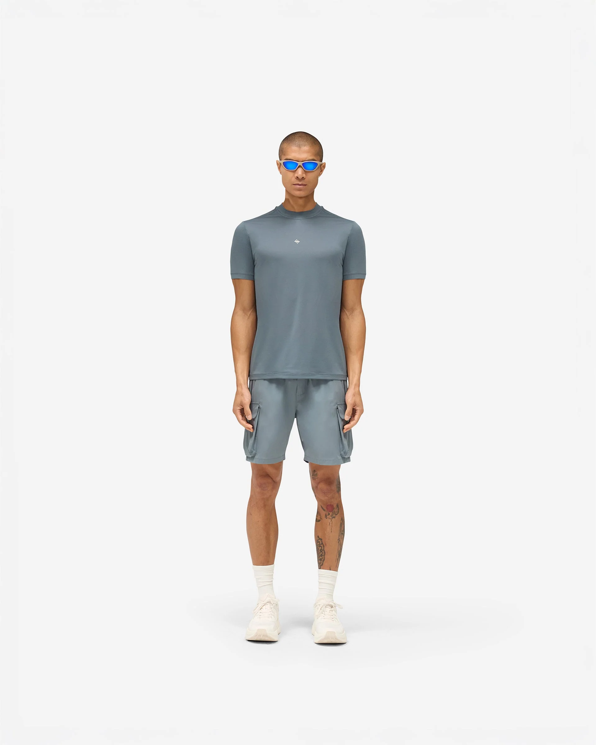 247 DNA Mesh T-Shirt - Dusky Navy - Image 7