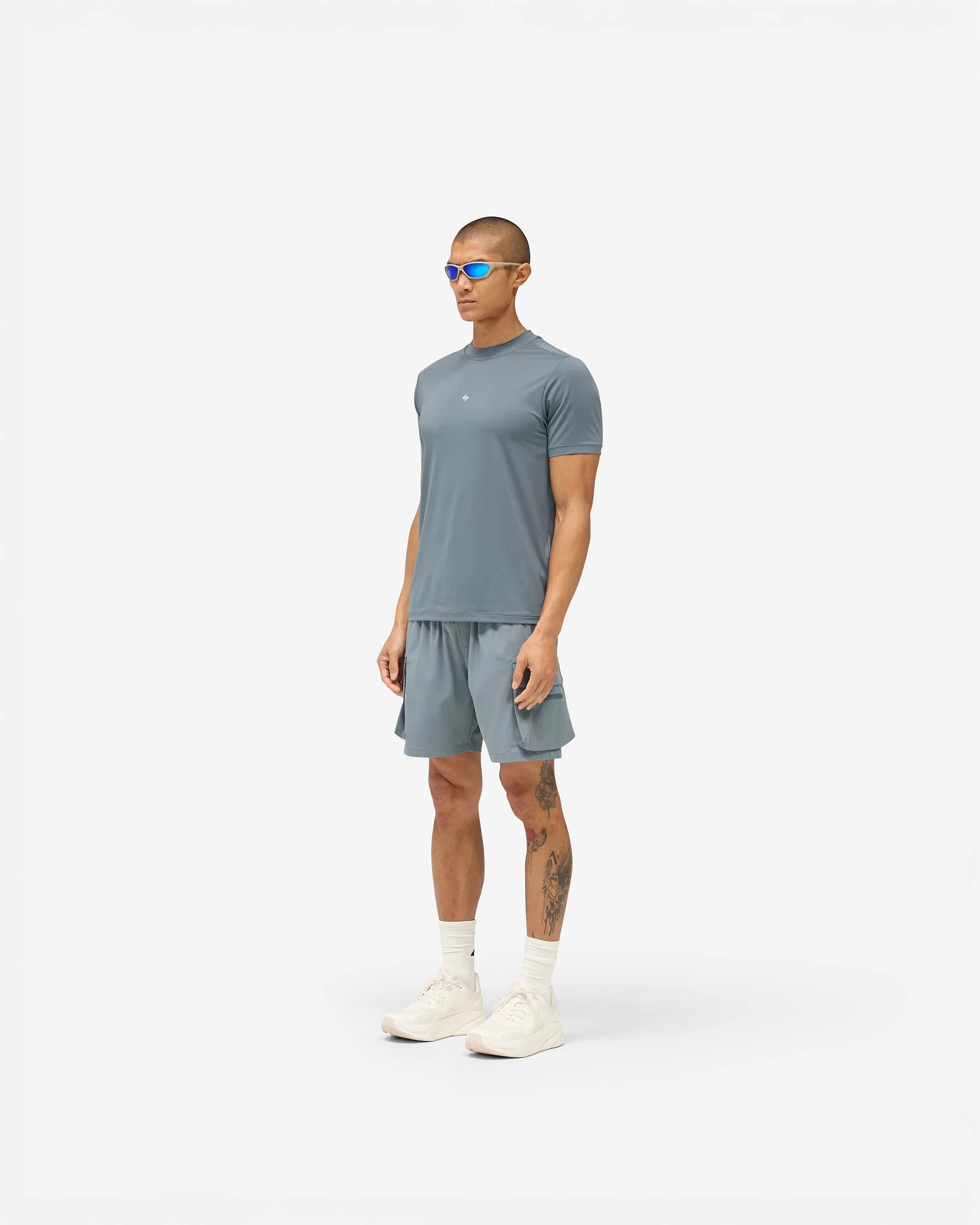 247 DNA Mesh T-Shirt - Dusky Navy - Image 8