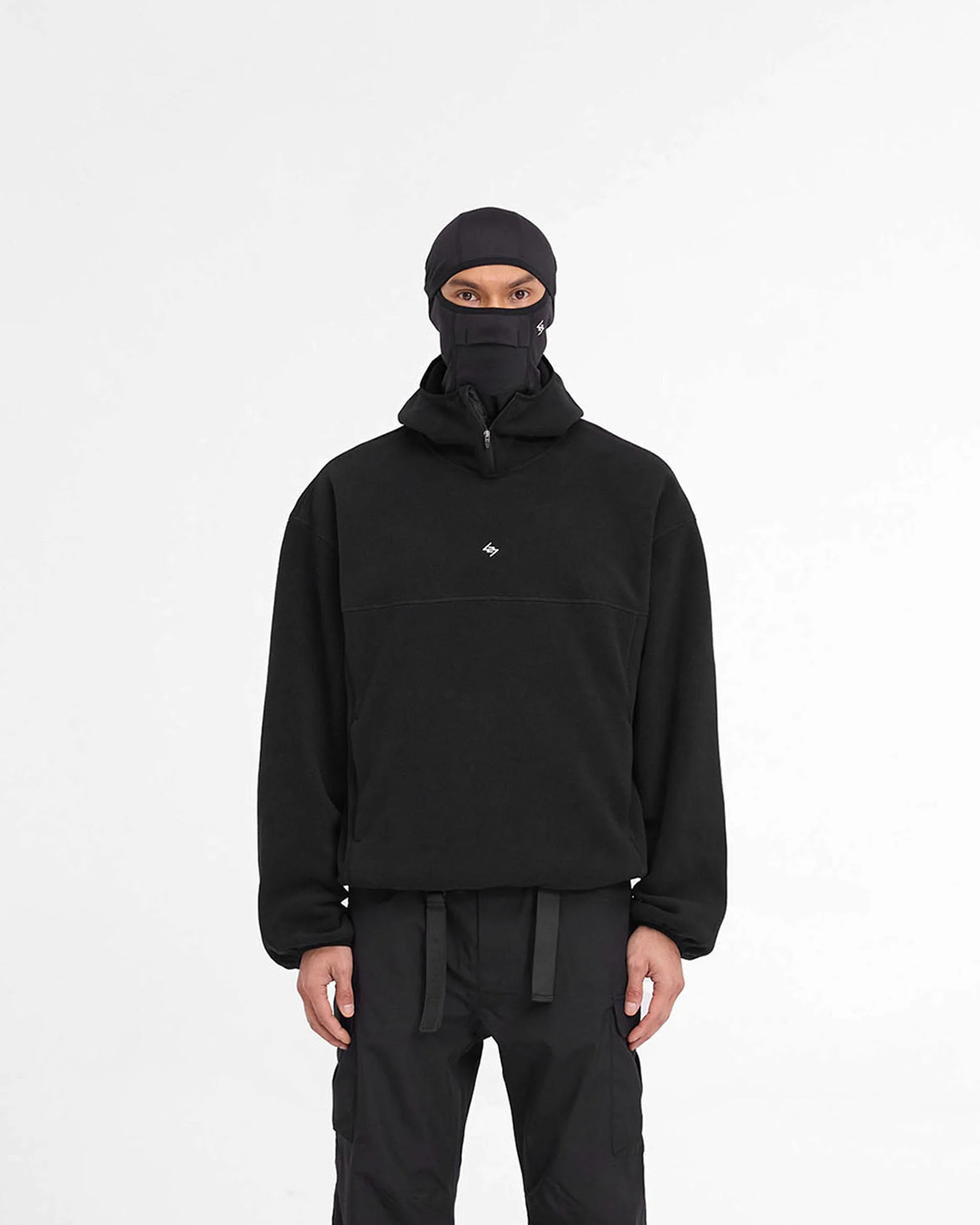 247 Fleece Hoodie - Black - Image 3