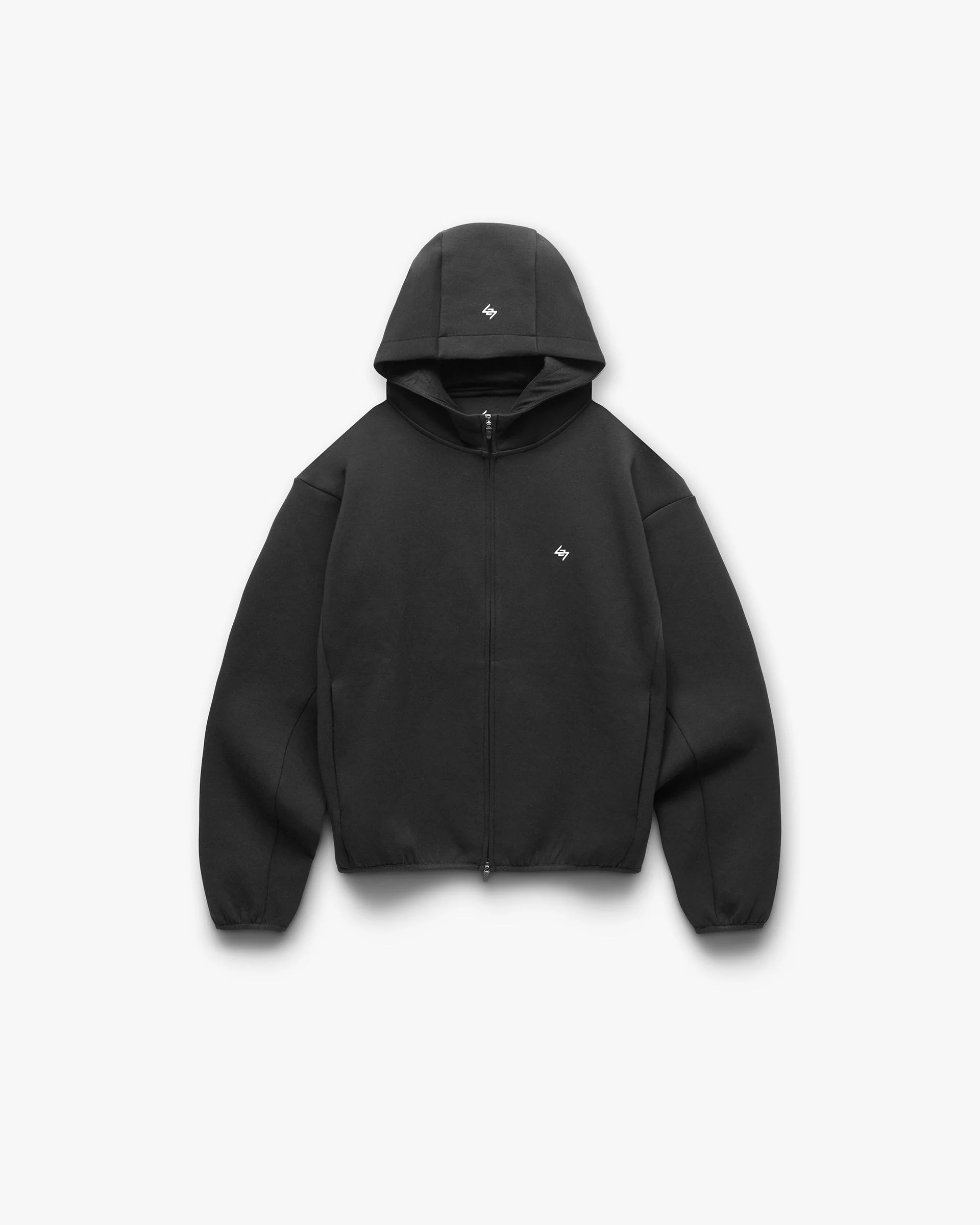 247 Form Zip Hoodie - Jet Black