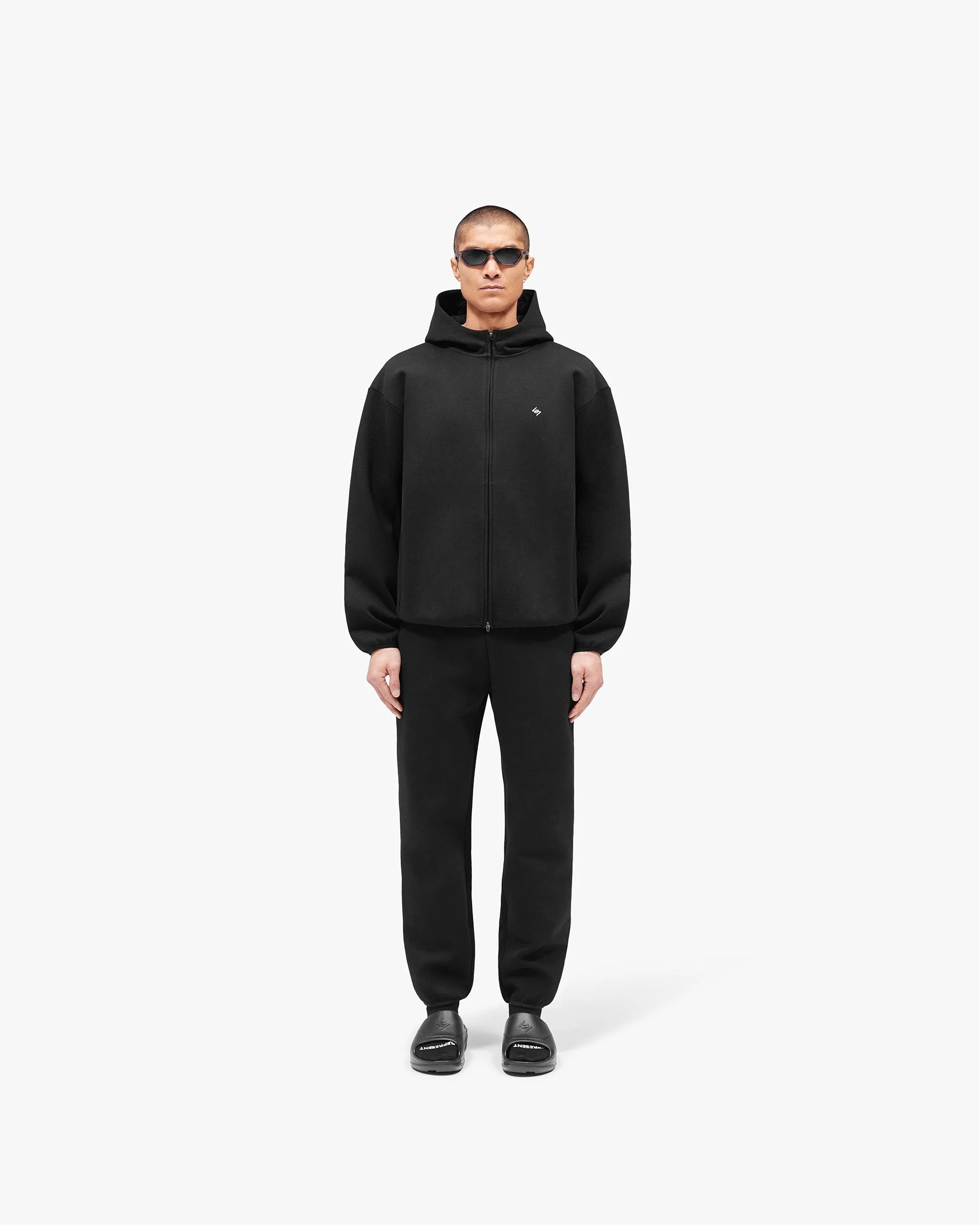 247 Form Zip Hoodie - Jet Black - Image 6