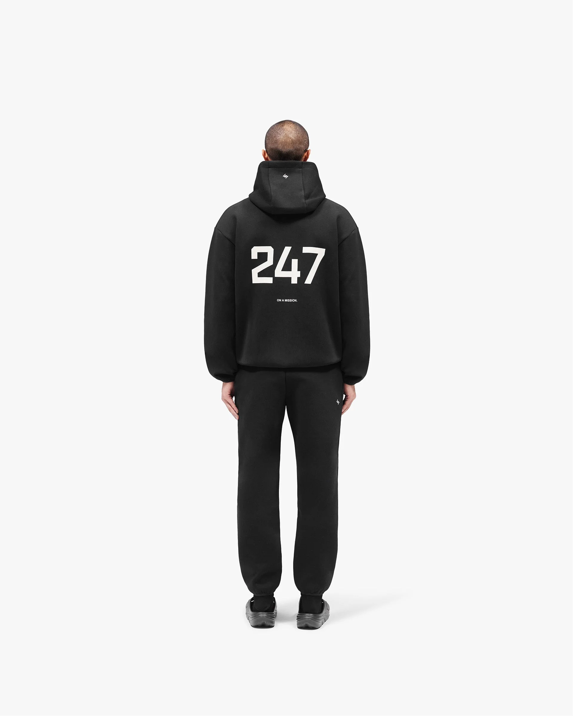 247 Form Zip Hoodie - Jet Black - Image 8