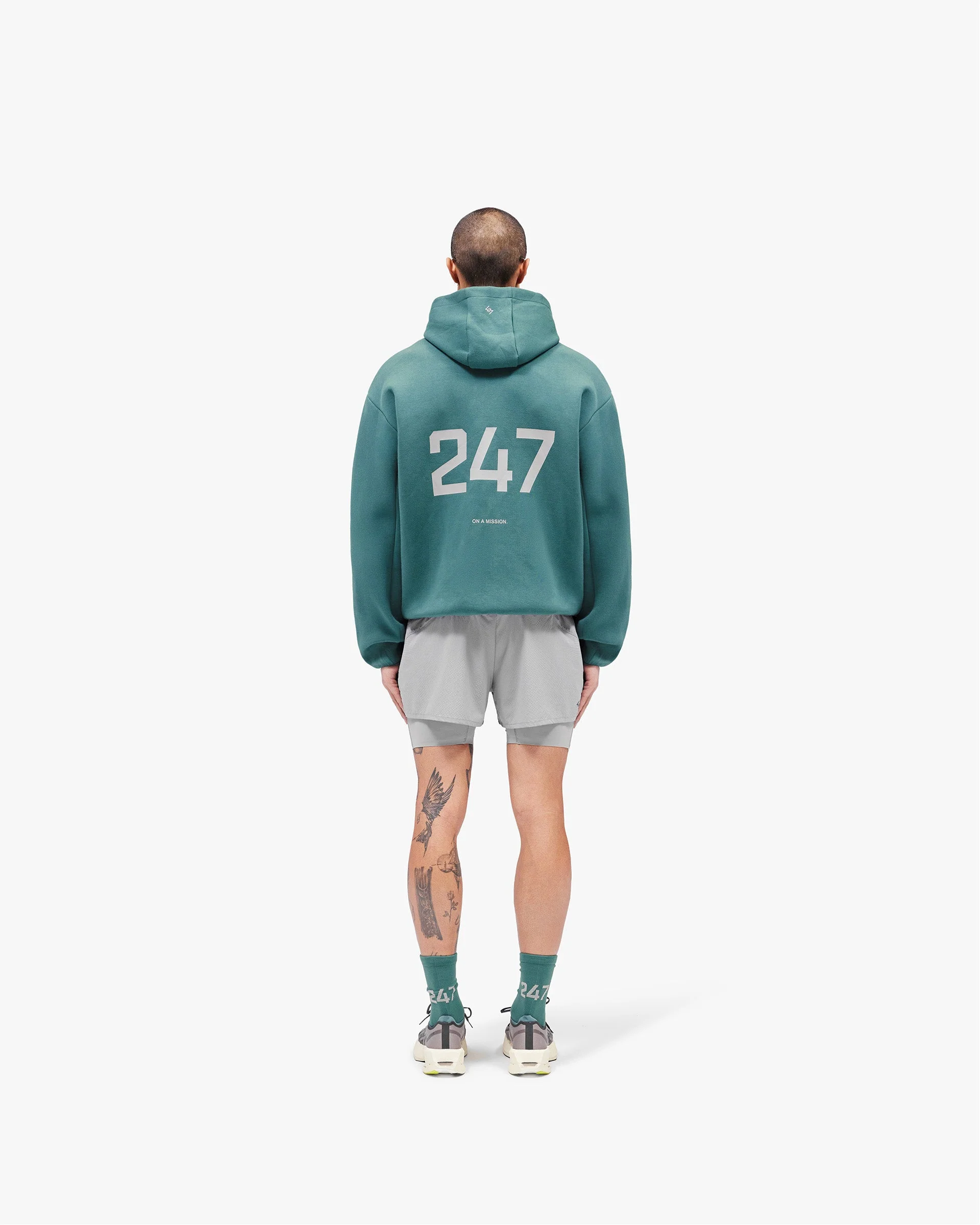 247 Form Zip Hoodie - Teal - Image 8