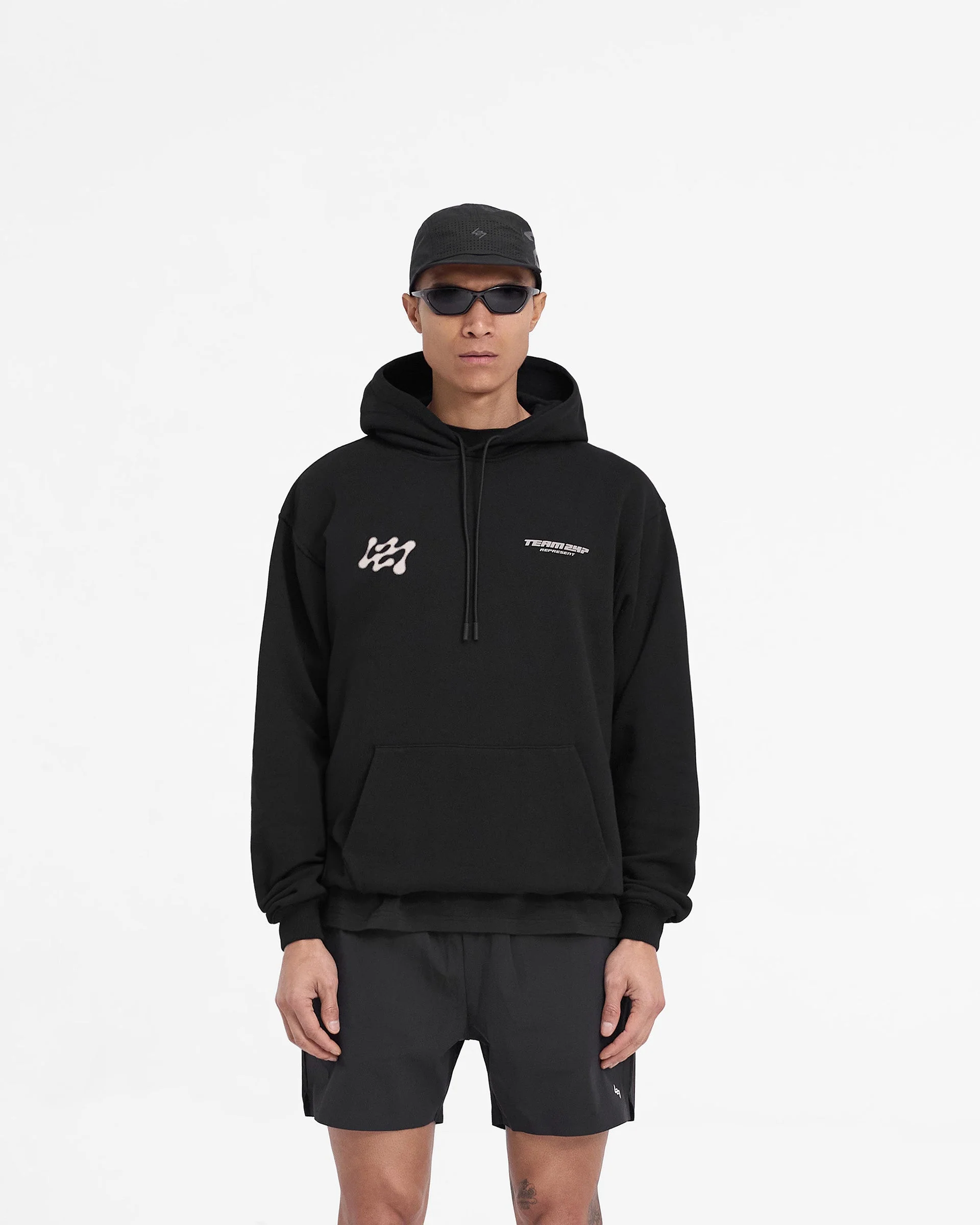 247 Future Terrains Oversized Hoodie - Black - Image 3
