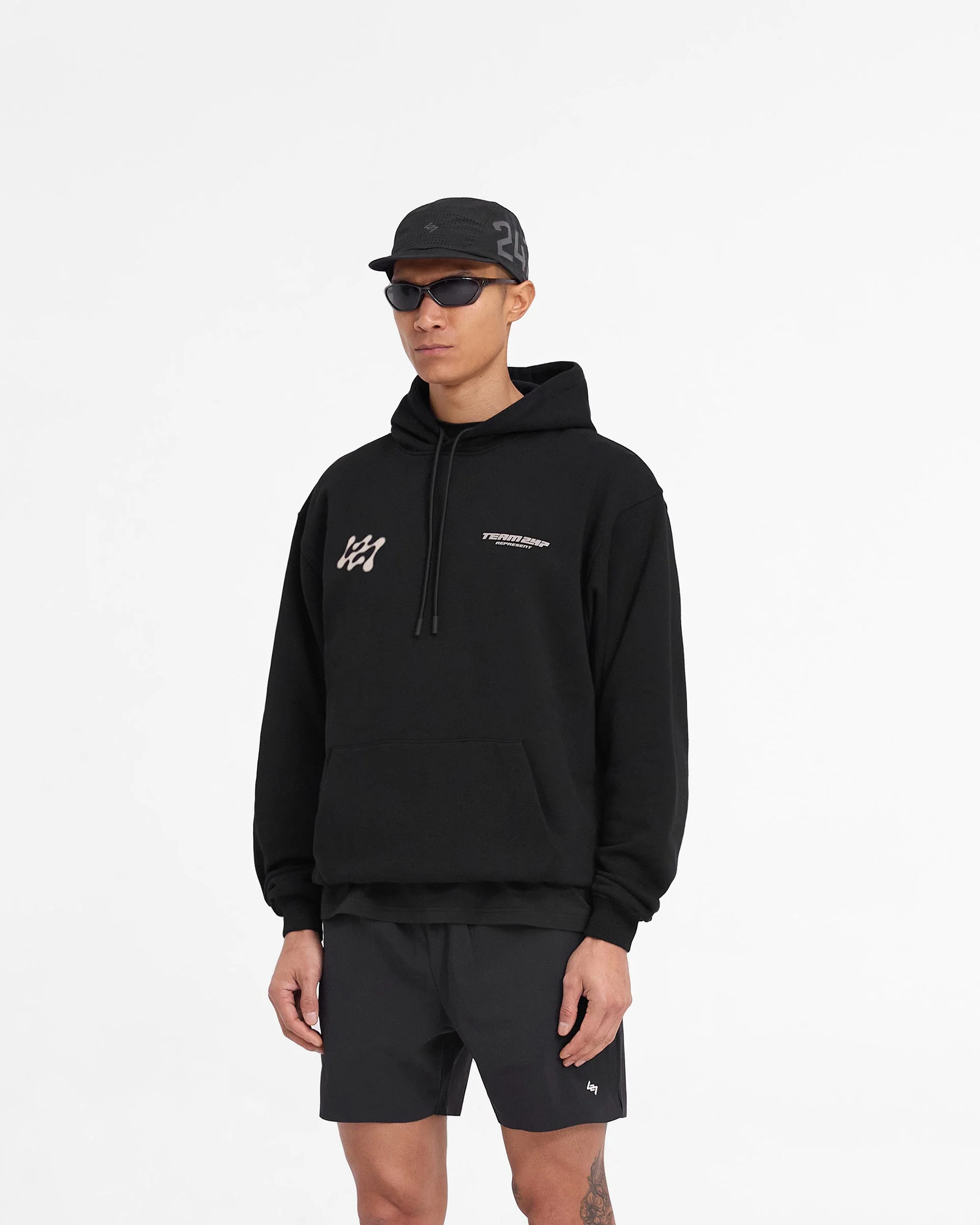 247 Future Terrains Oversized Hoodie - Black - Image 4