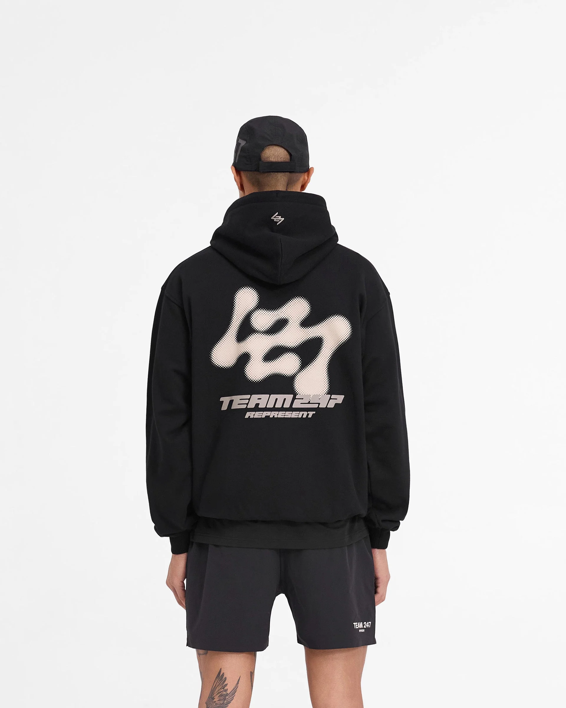 247 Future Terrains Oversized Hoodie - Black - Image 5