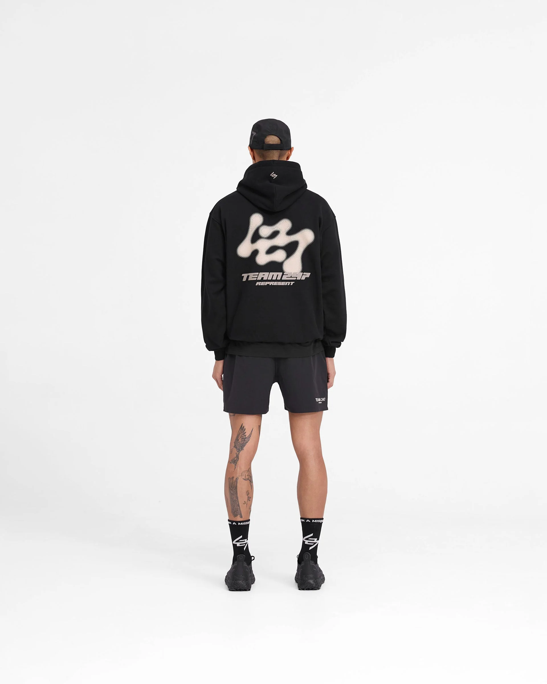 247 Future Terrains Oversized Hoodie - Black - Image 8
