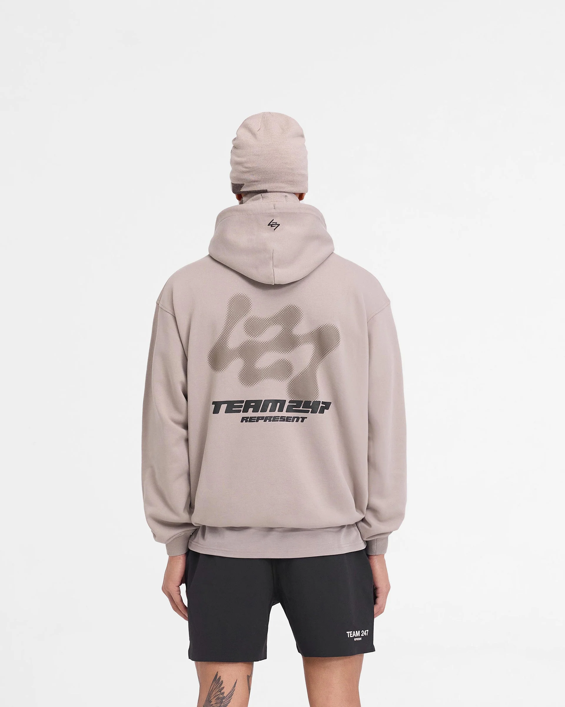 247 Future Terrains Oversized Hoodie - Moonrock - Image 5