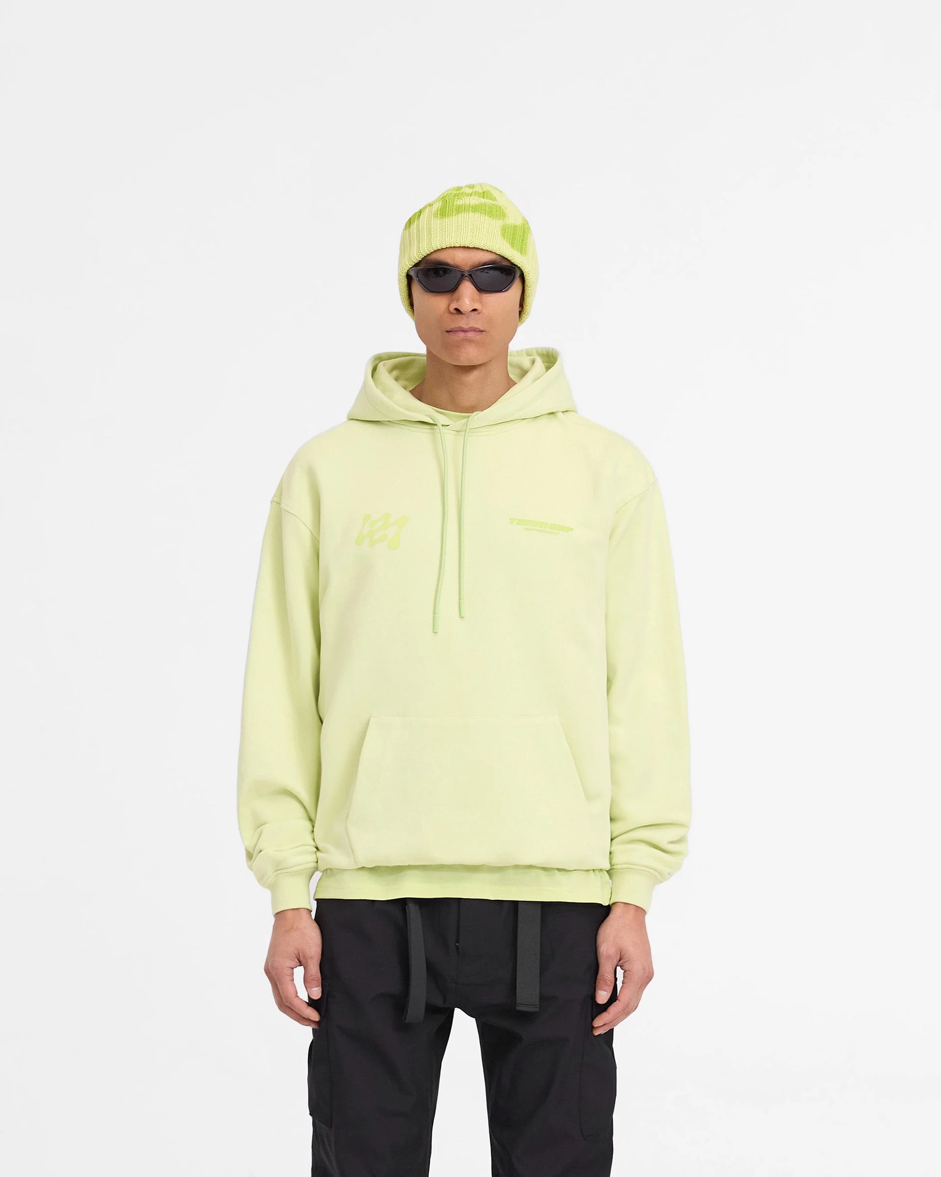 247 Future Terrains Oversized Hoodie - Shadow Lime - Image 3