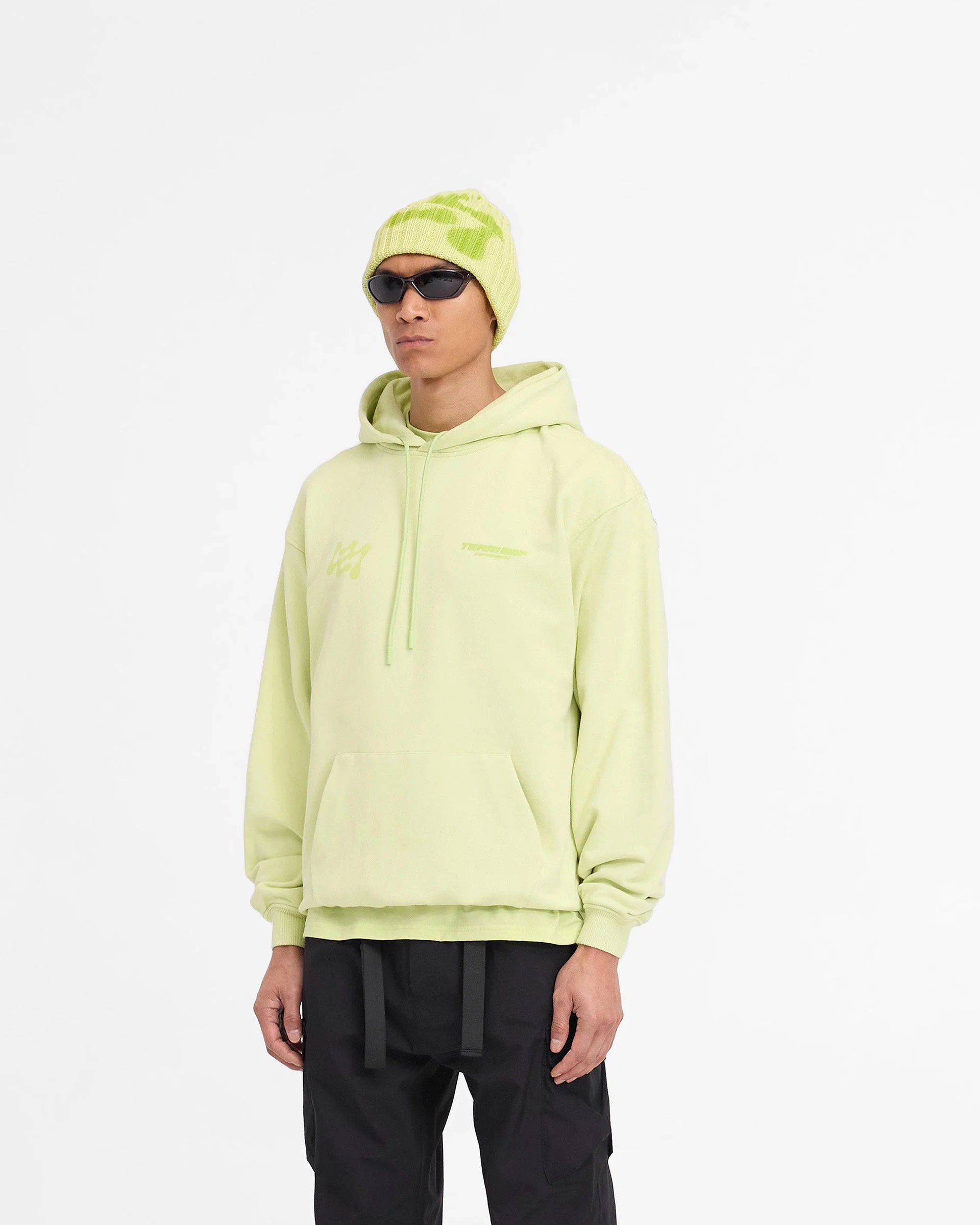 247 Future Terrains Oversized Hoodie - Shadow Lime - Image 4
