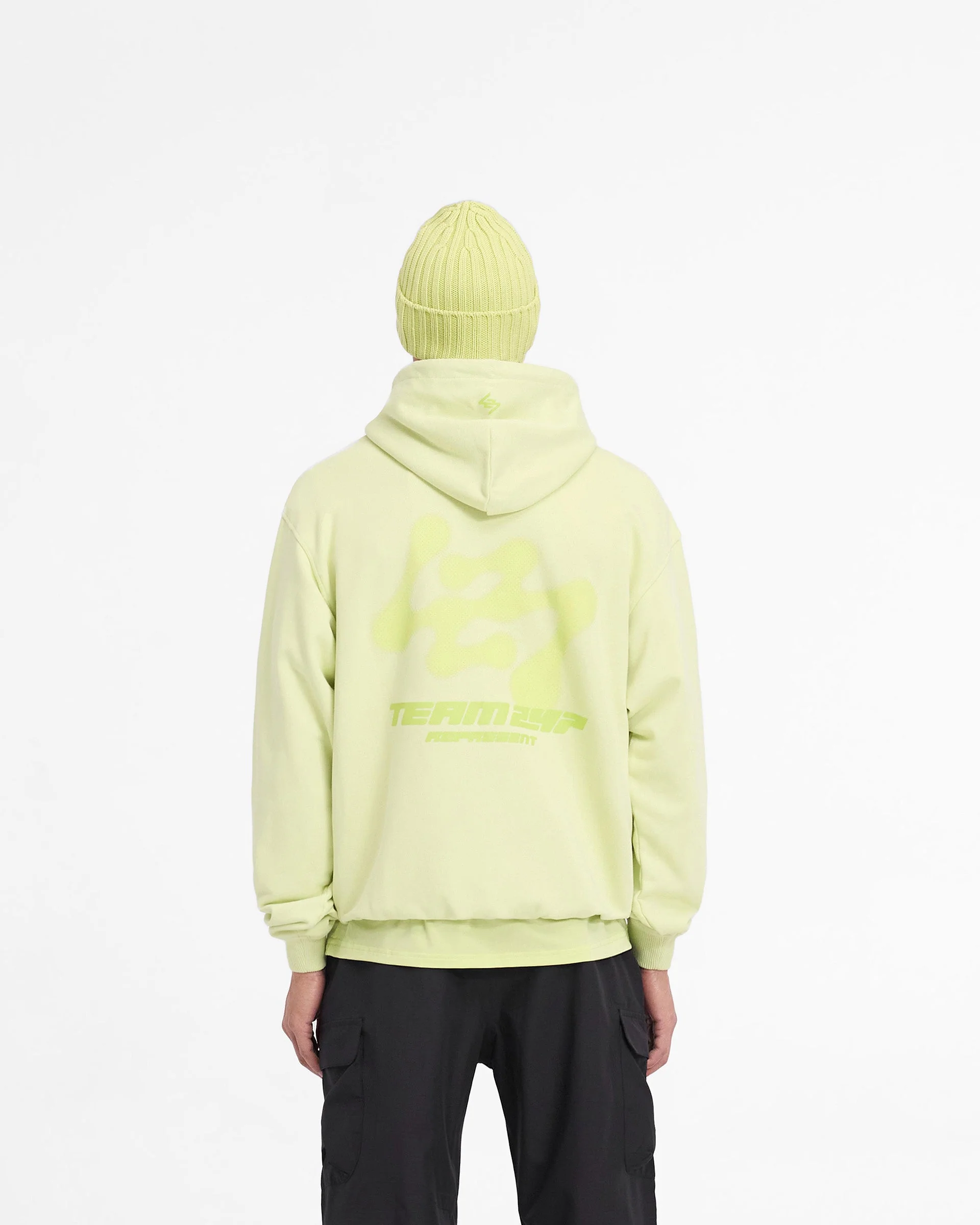 247 Future Terrains Oversized Hoodie - Shadow Lime - Image 5