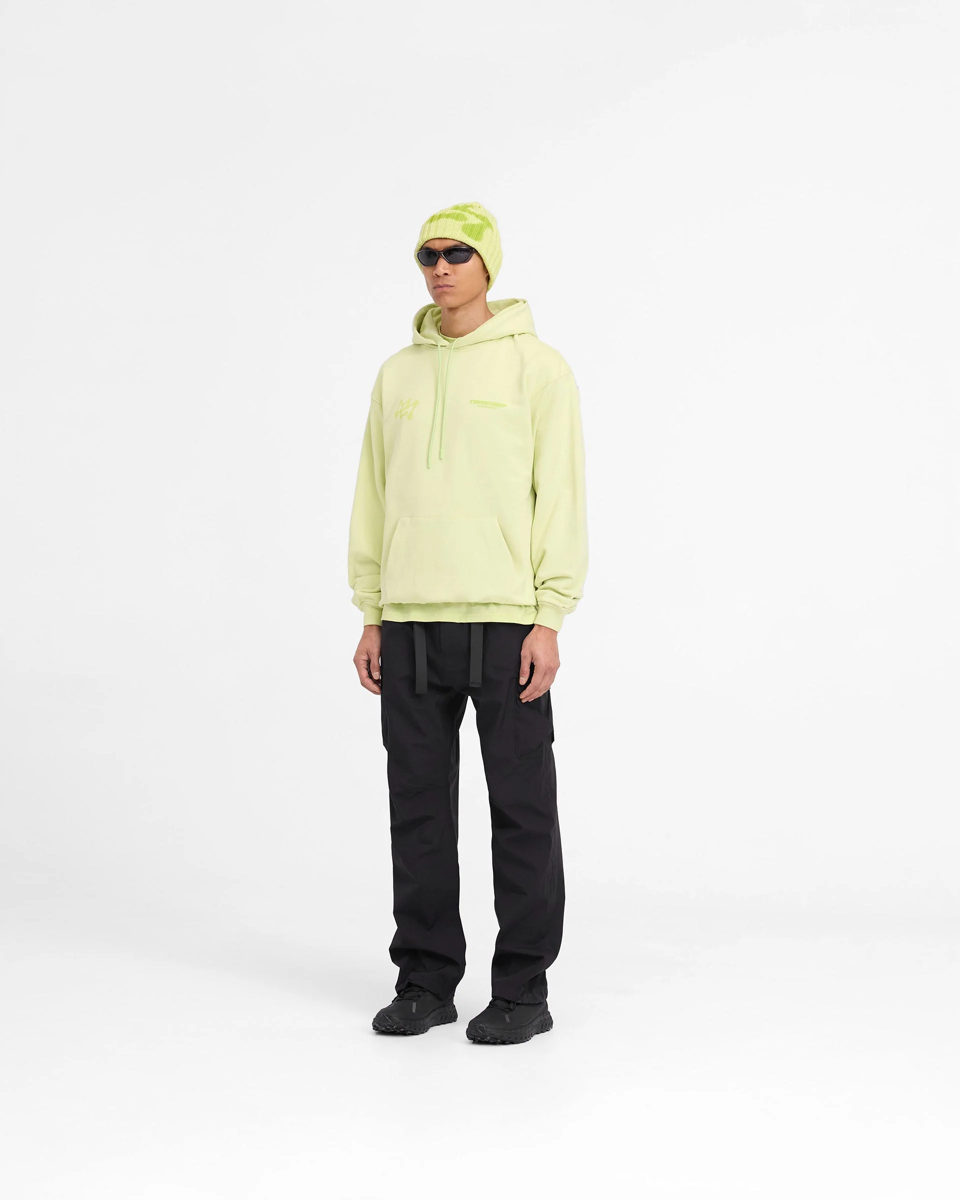 247 Future Terrains Oversized Hoodie - Shadow Lime - Image 7