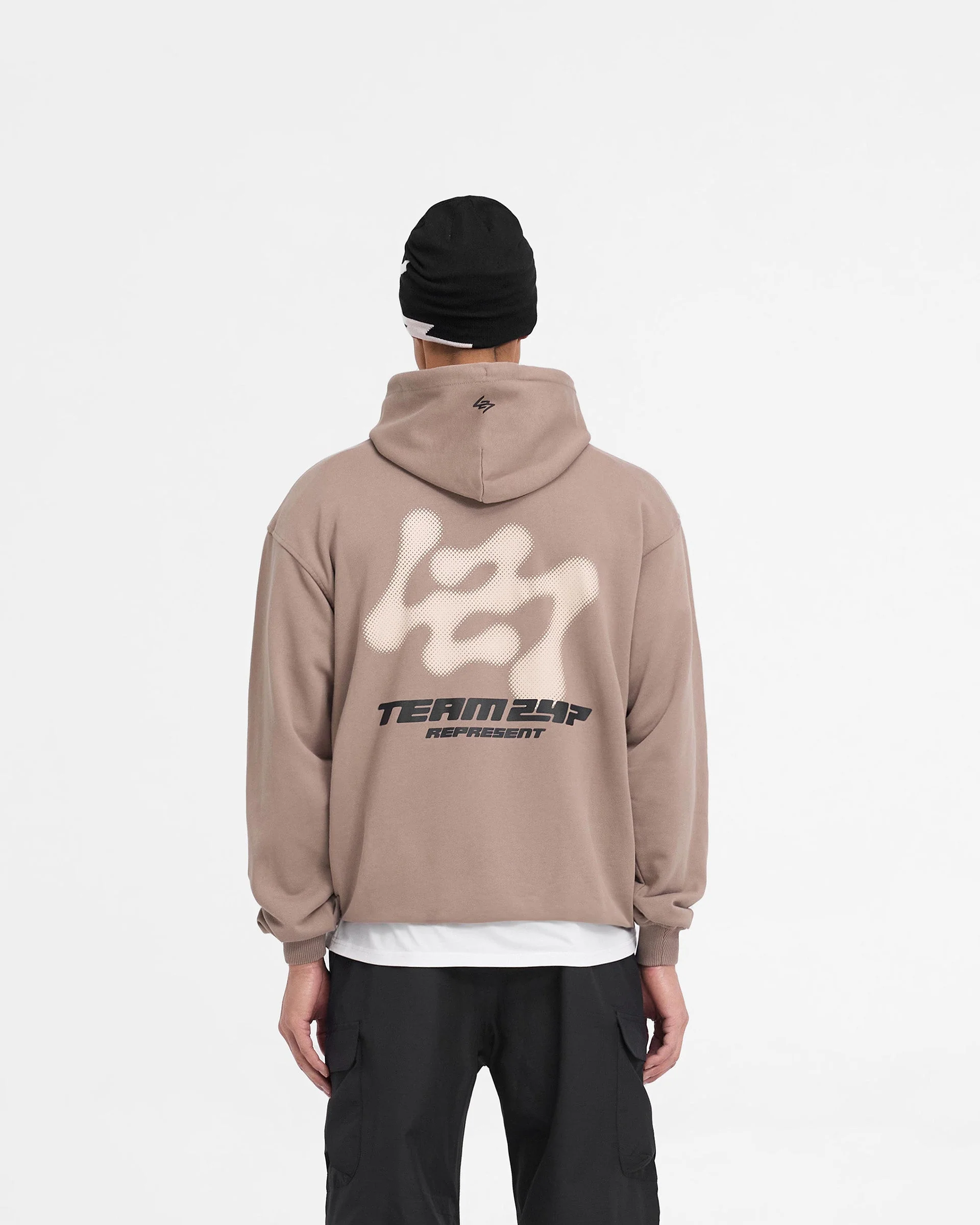 247 Future Terrains Oversized Hoodie - Umber - Image 5