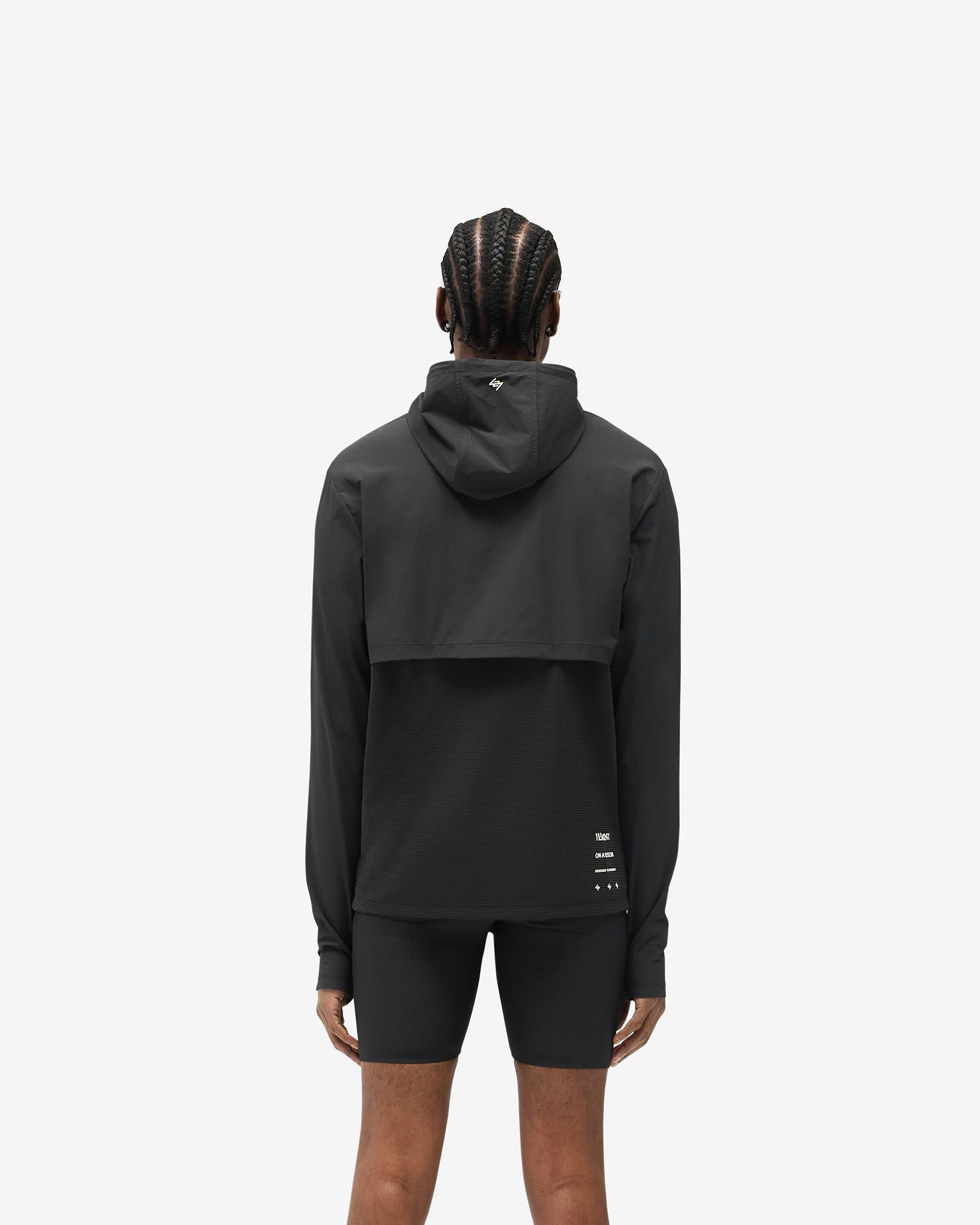 247 Hooded Quarter Zip - Black - Image 5