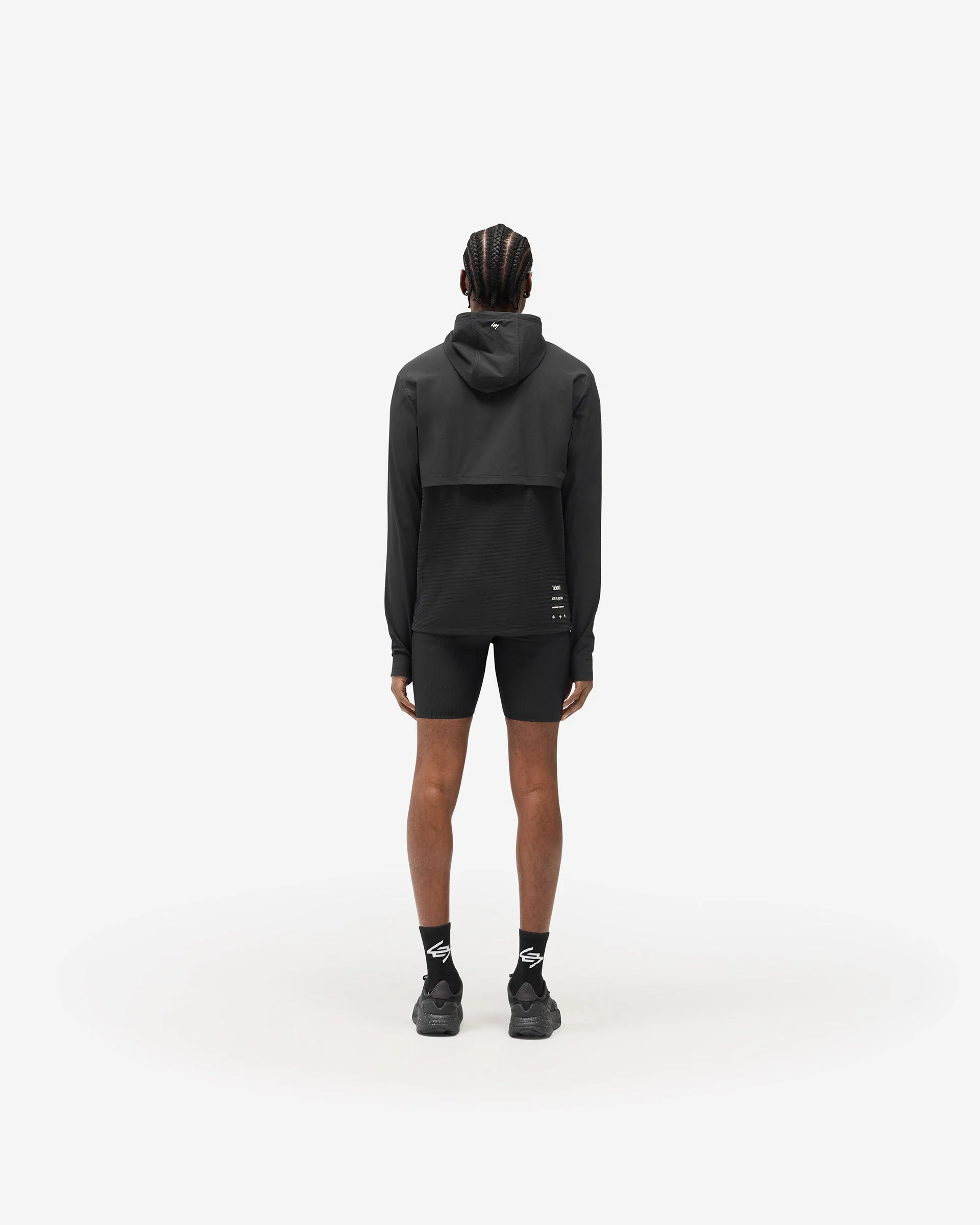 247 Hooded Quarter Zip - Black - Image 8