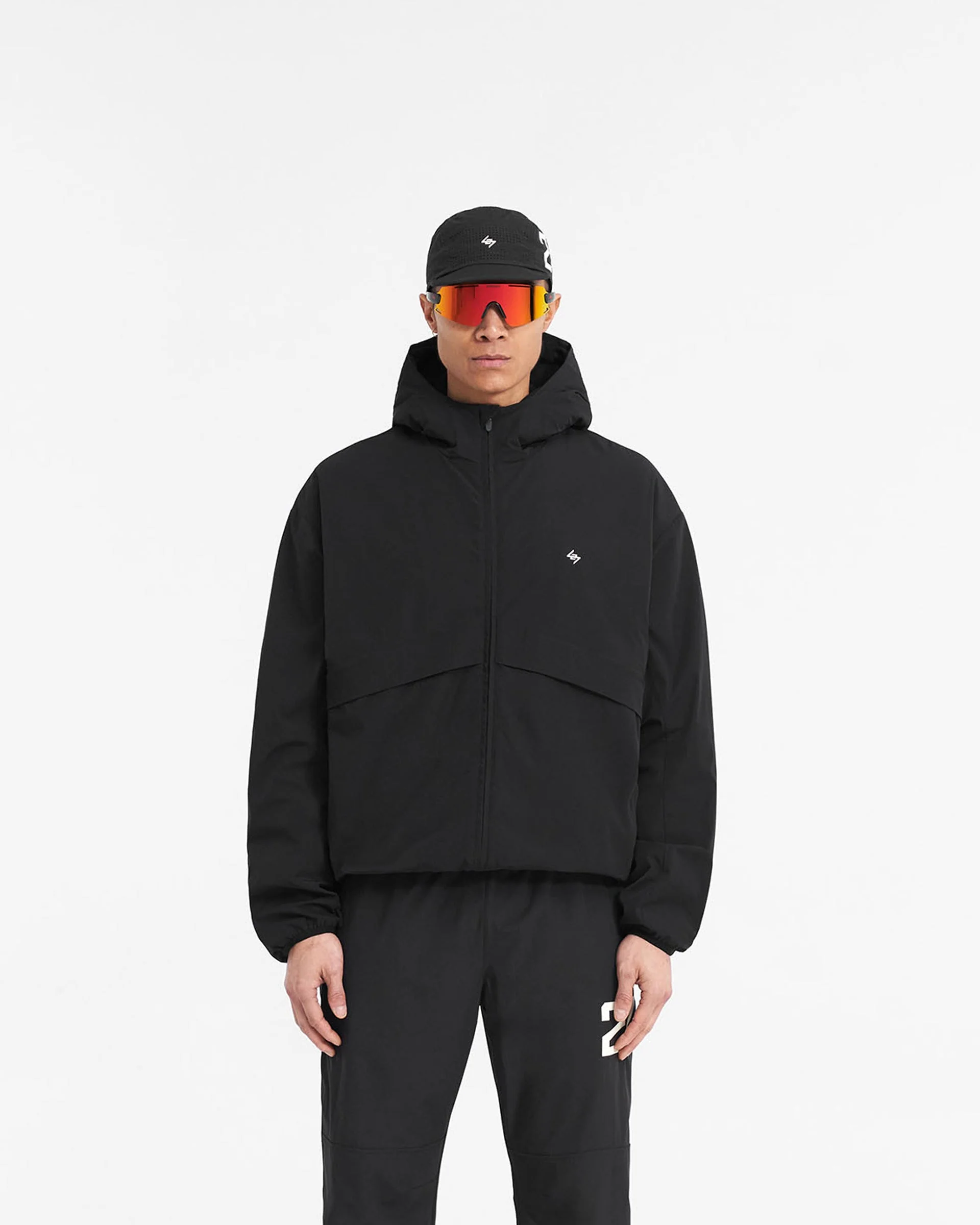 247 Hooded Training Jacket - Jet Black - Image 3