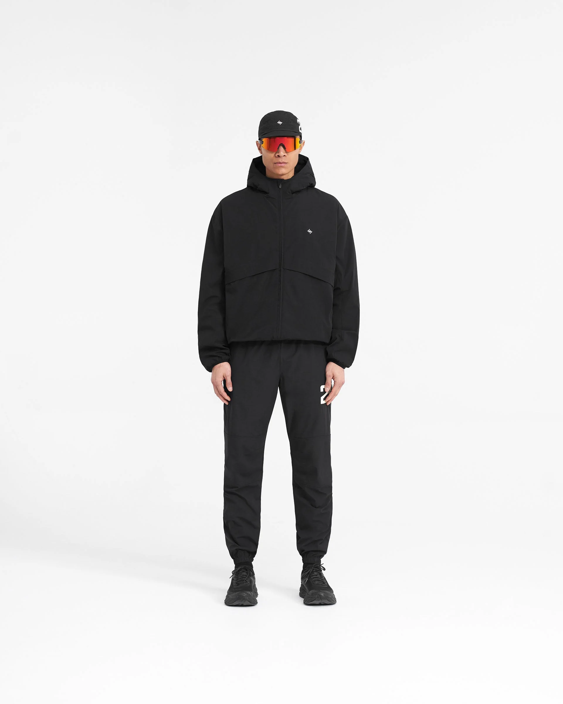 247 Hooded Training Jacket - Jet Black - Image 7