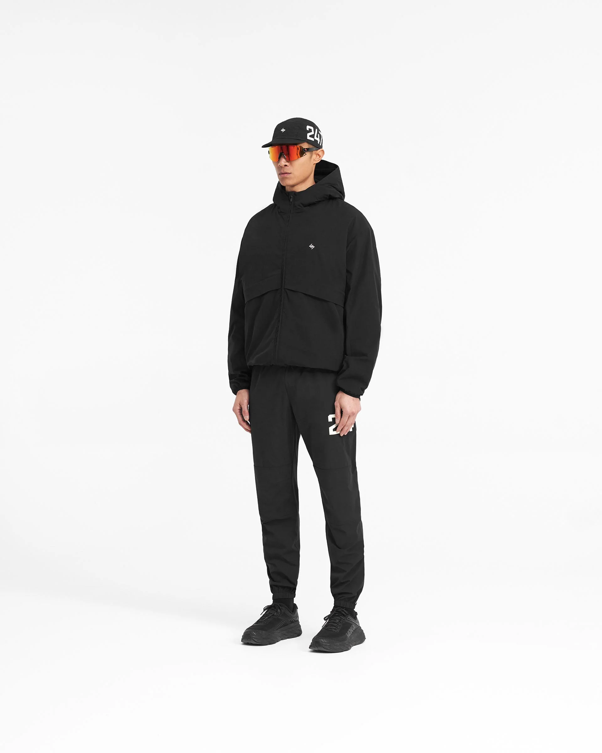 247 Hooded Training Jacket - Jet Black - Image 8