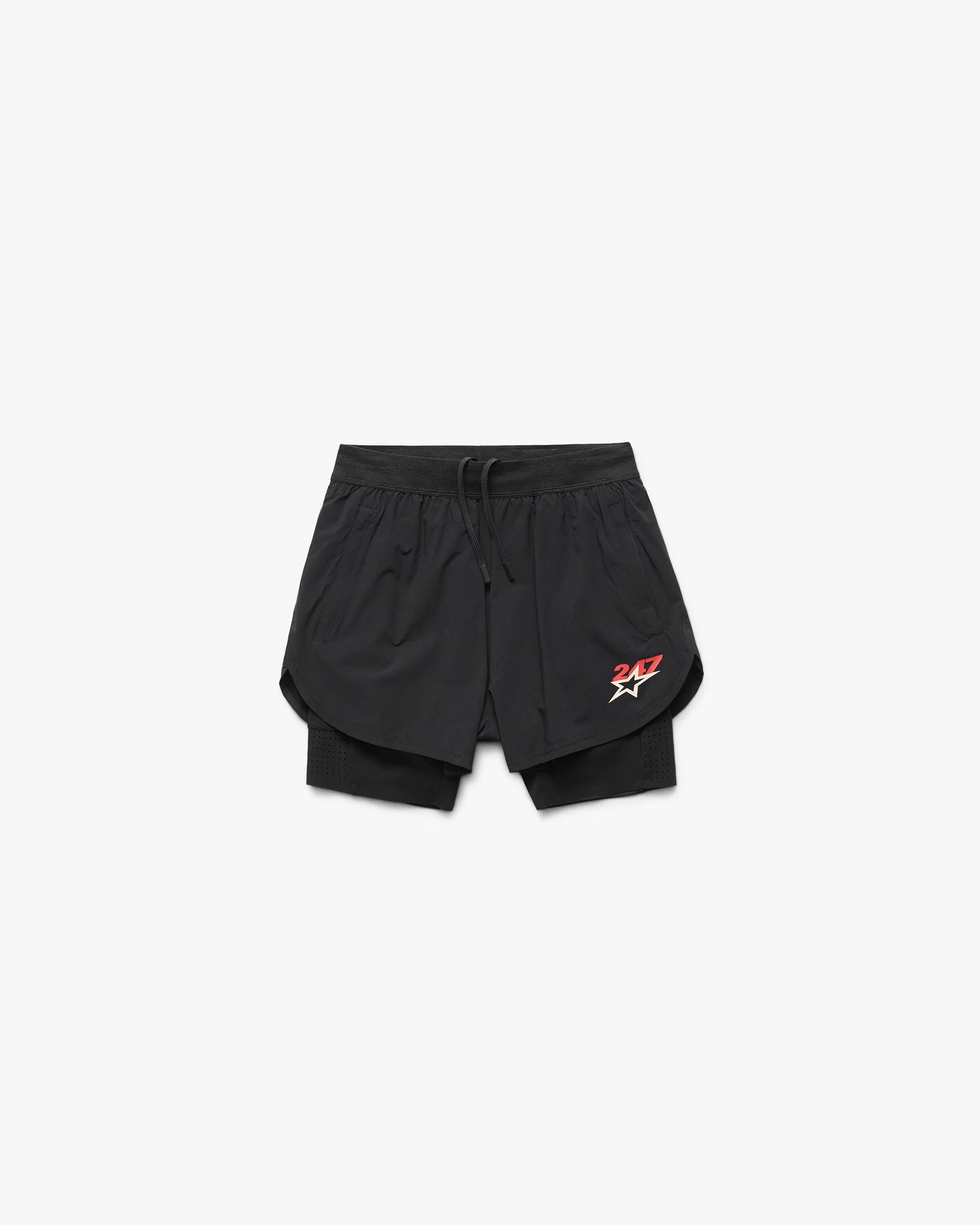 247 Hybrid 2-In-1 Short - Jet Black
