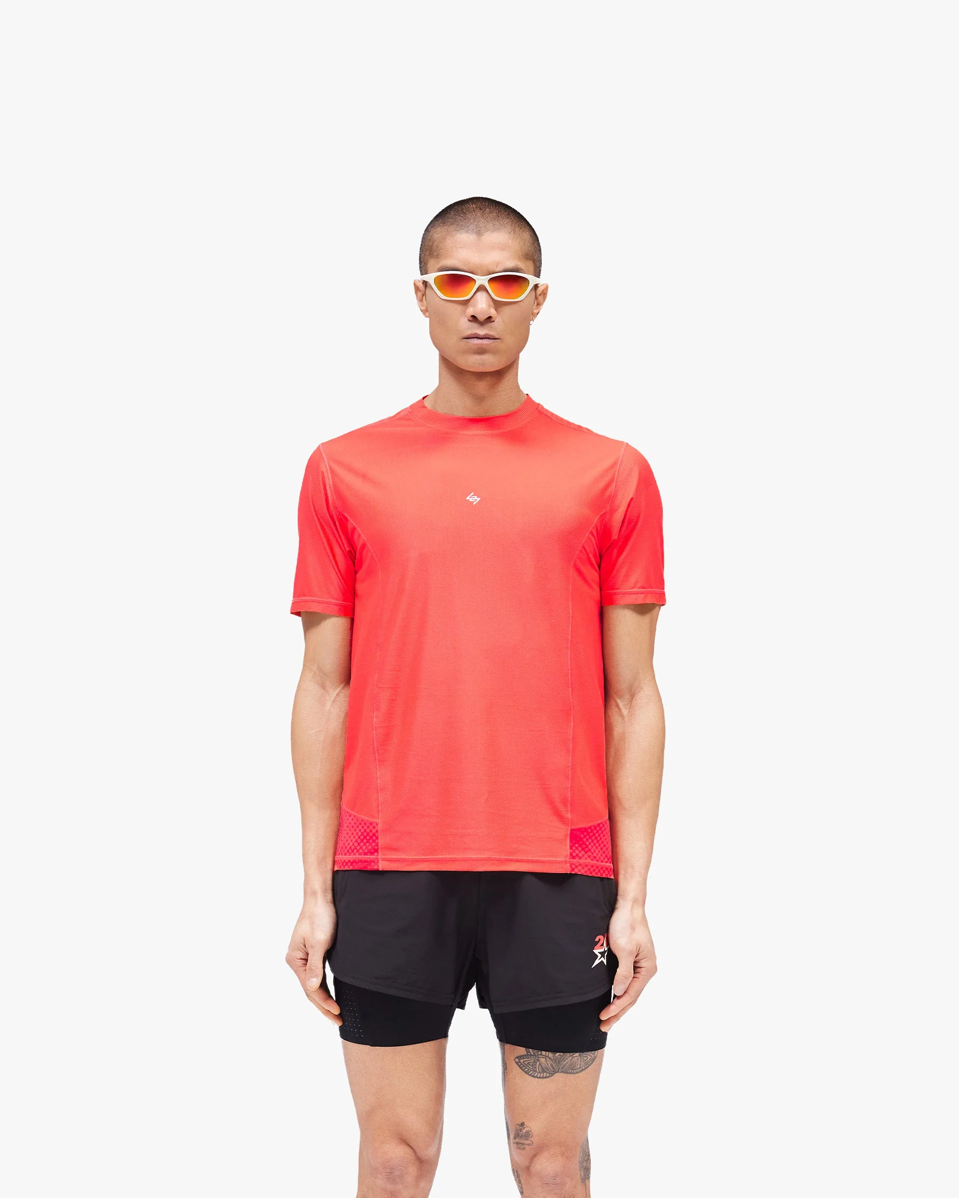 247 Hybrid T-Shirt - Red Fade Out - Image 3