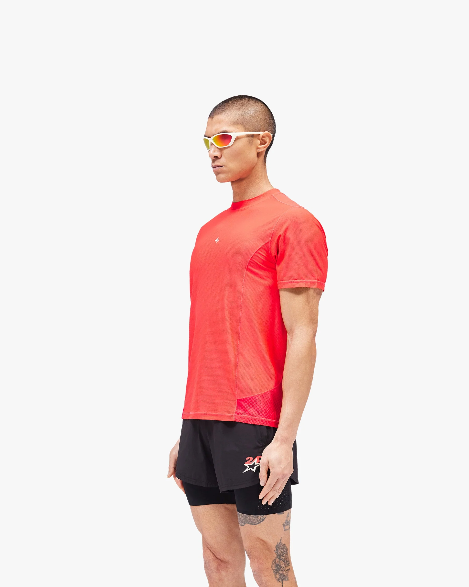 247 Hybrid T-Shirt - Red Fade Out - Image 4