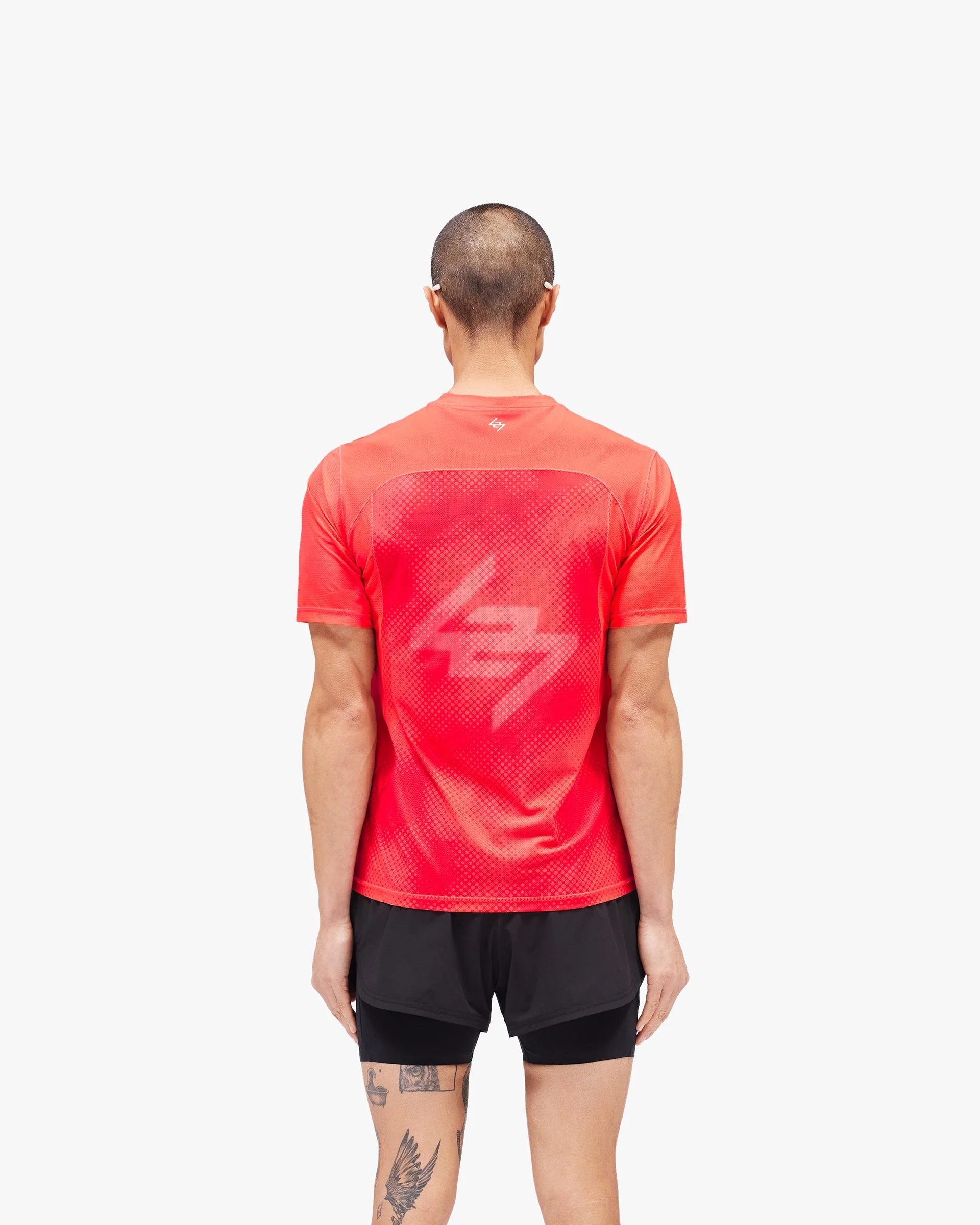 247 Hybrid T-Shirt - Red Fade Out - Image 5