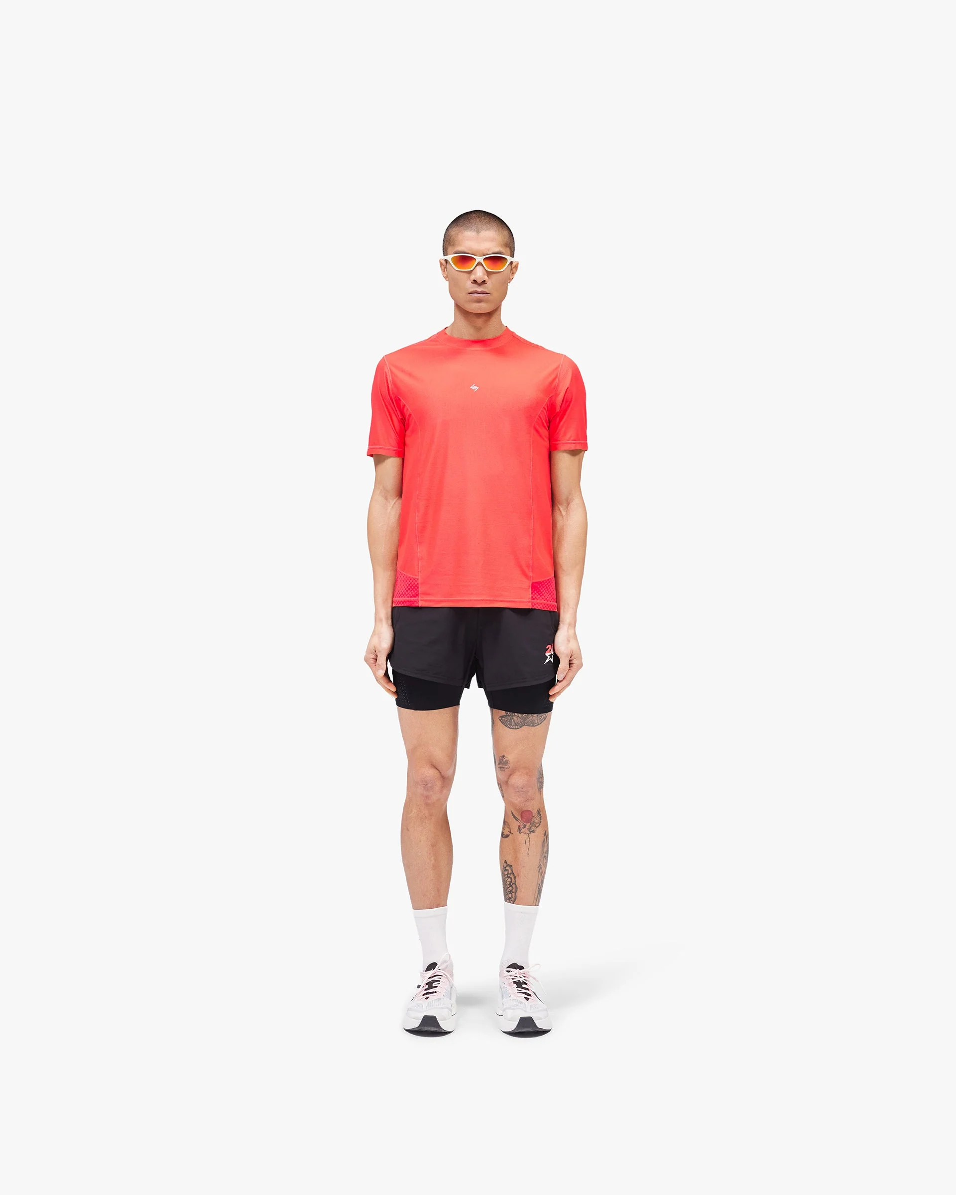 247 Hybrid T-Shirt - Red Fade Out - Image 6