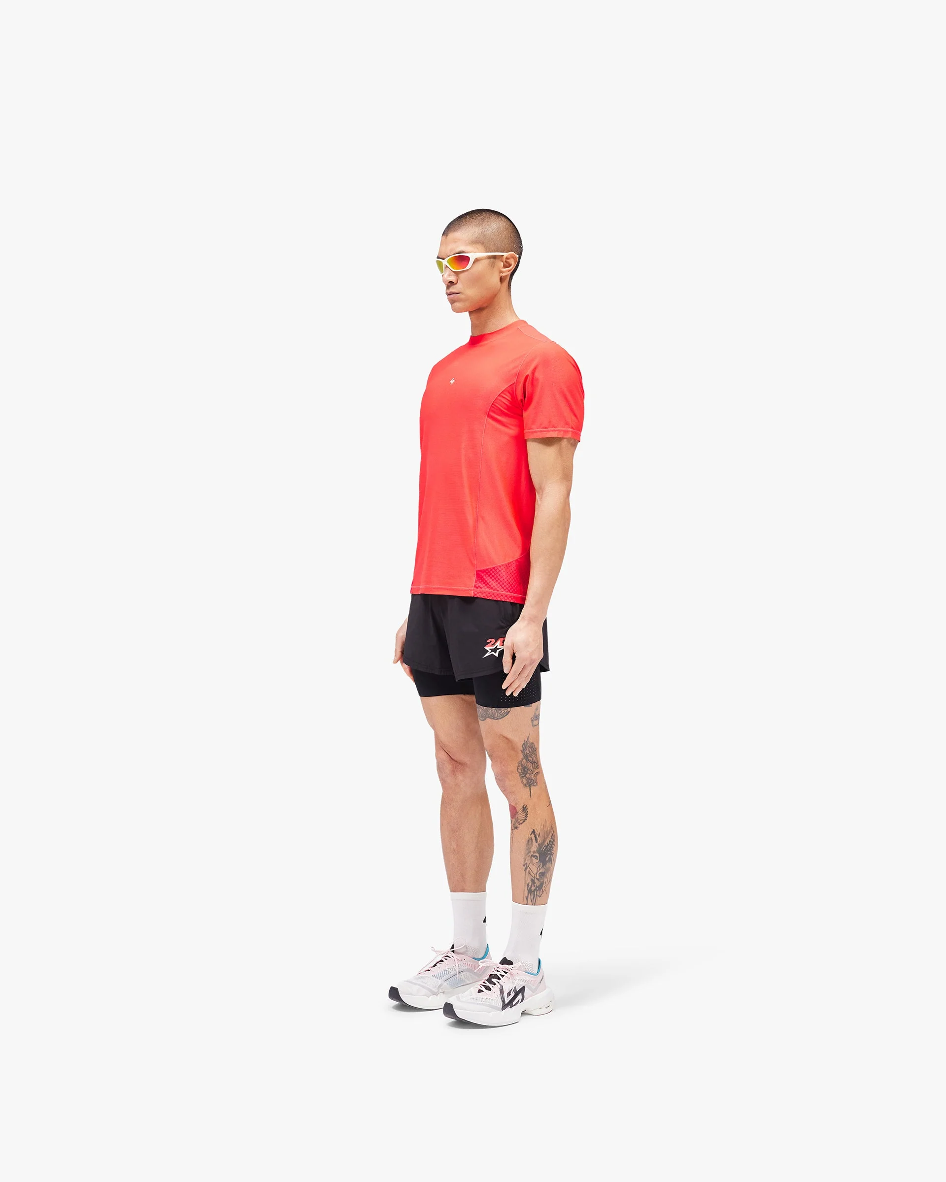 247 Hybrid T-Shirt - Red Fade Out - Image 7