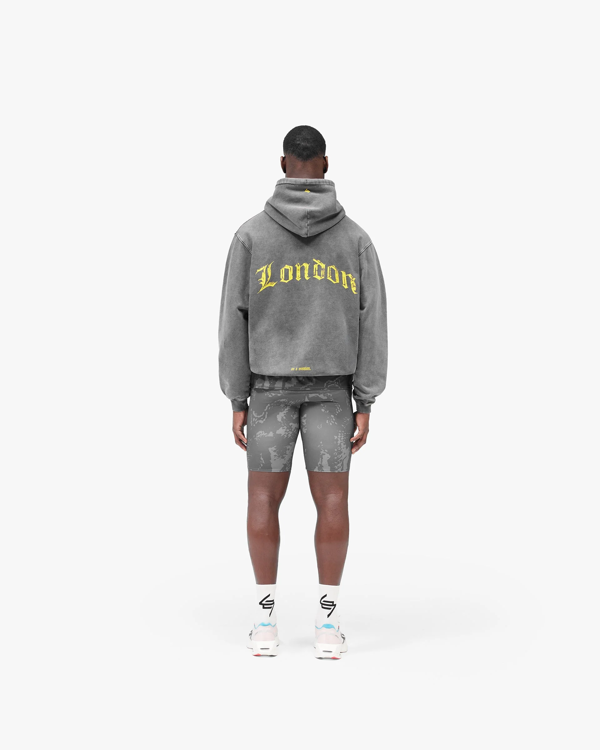 247 London Hoodie - Aged Grey - Image 8
