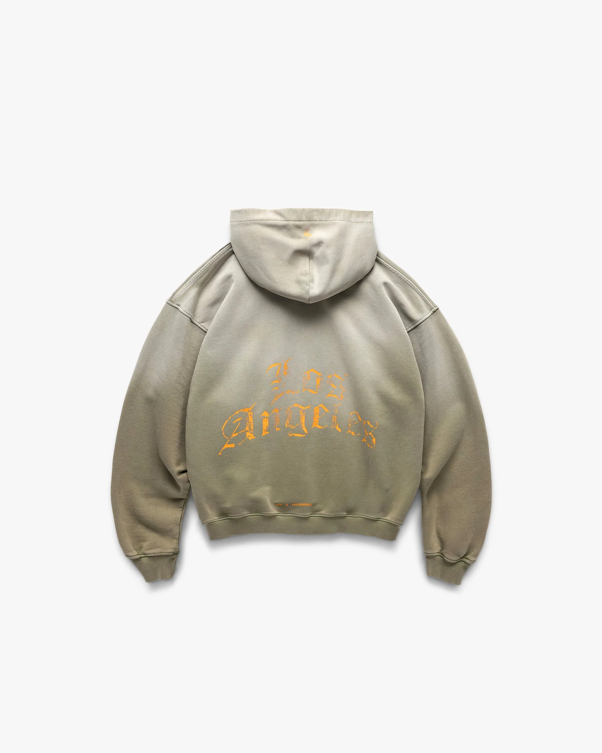 247 Los Angeles Hoodie - Aged Khaki - Image 2